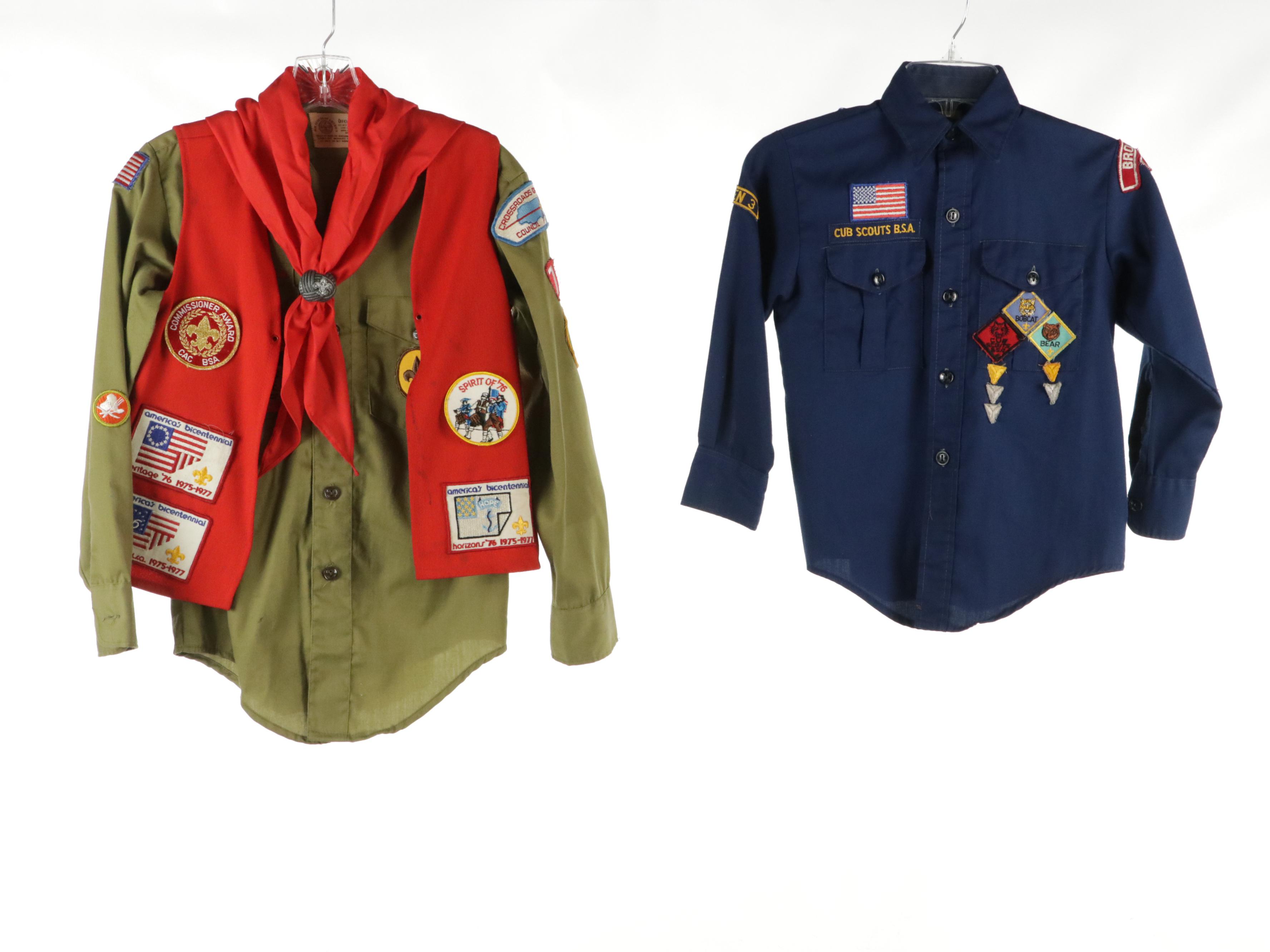 Boy Scouts of America Cub, Scout, and Den Mother Uniforms, 1970s