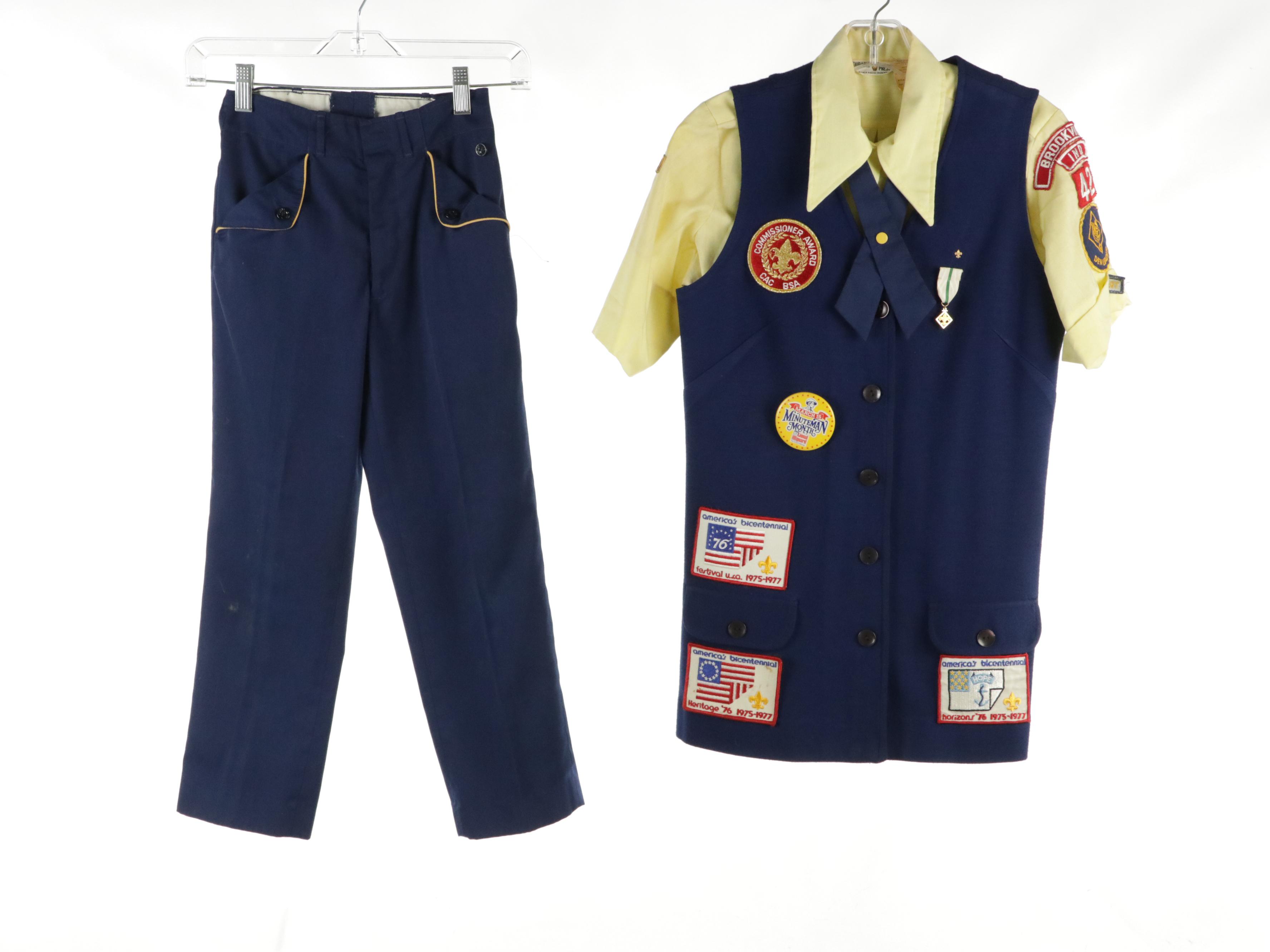 Boy Scouts of America Cub, Scout, and Den Mother Uniforms, 1970s