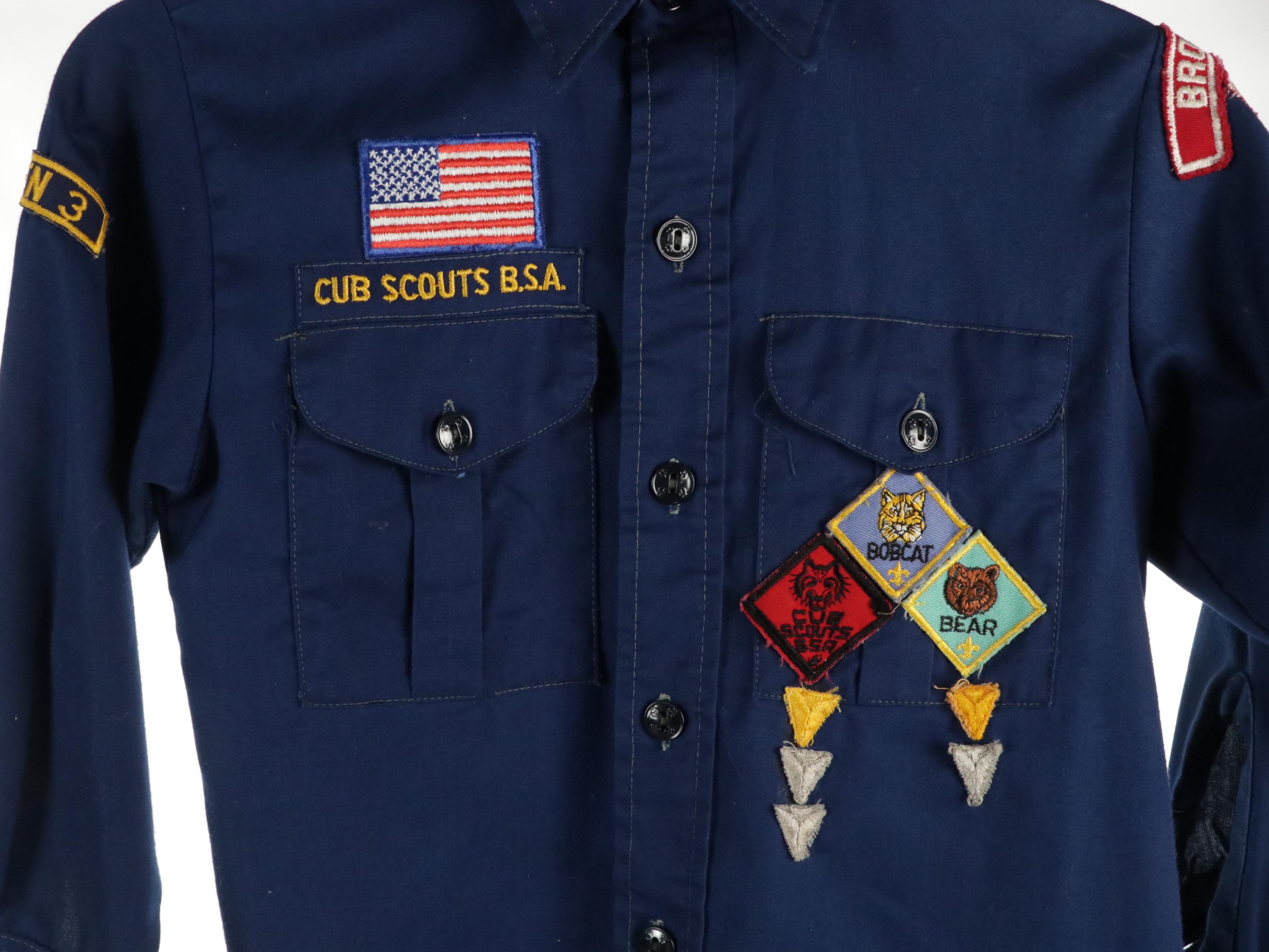 Boy Scouts of America Cub, Scout, and Den Mother Uniforms, 1970s