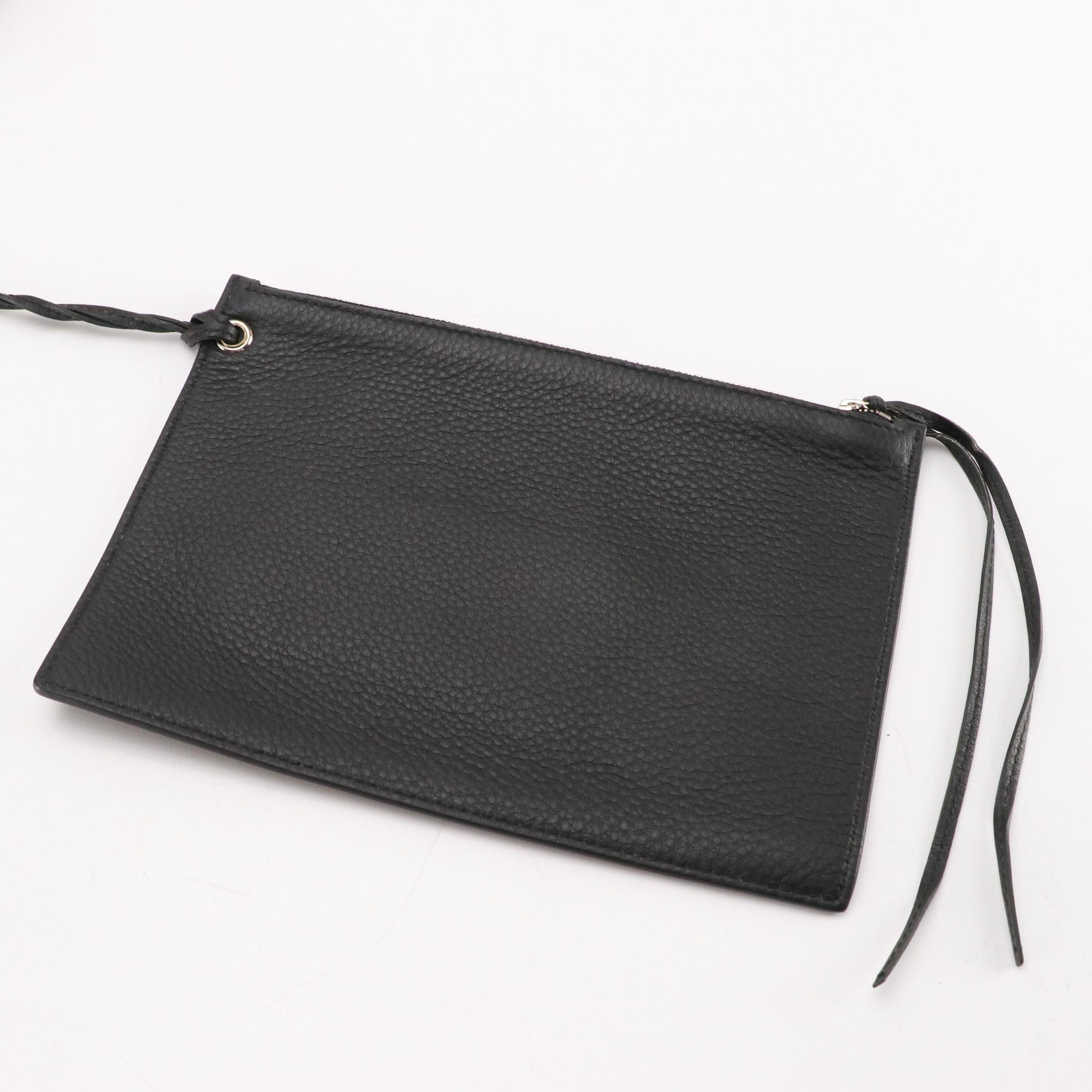 Balenciaga Everyday Tote in Red and Black Calfskin Leather with Pouch