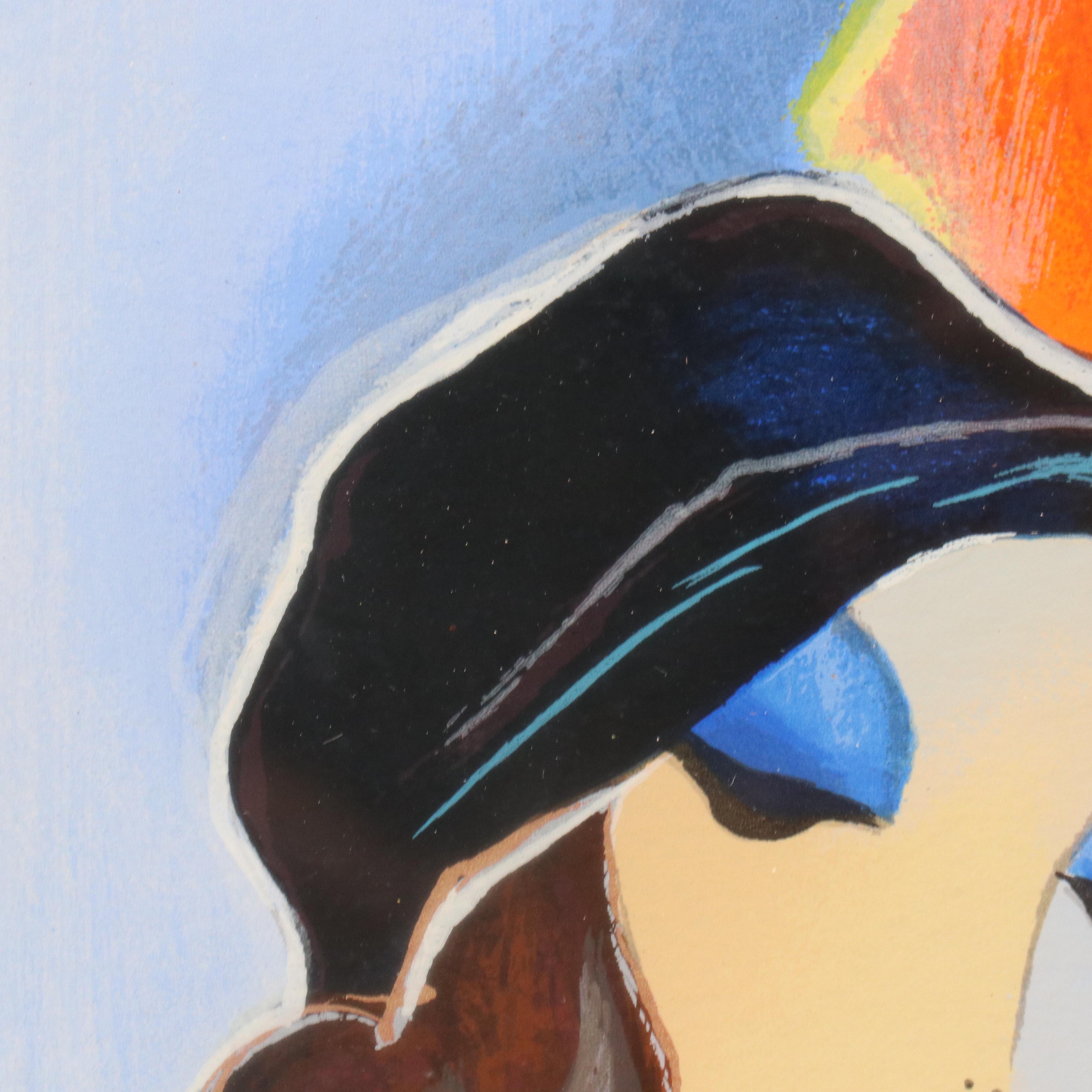 Itzchak Tarkay Serigraph "Blue Room"