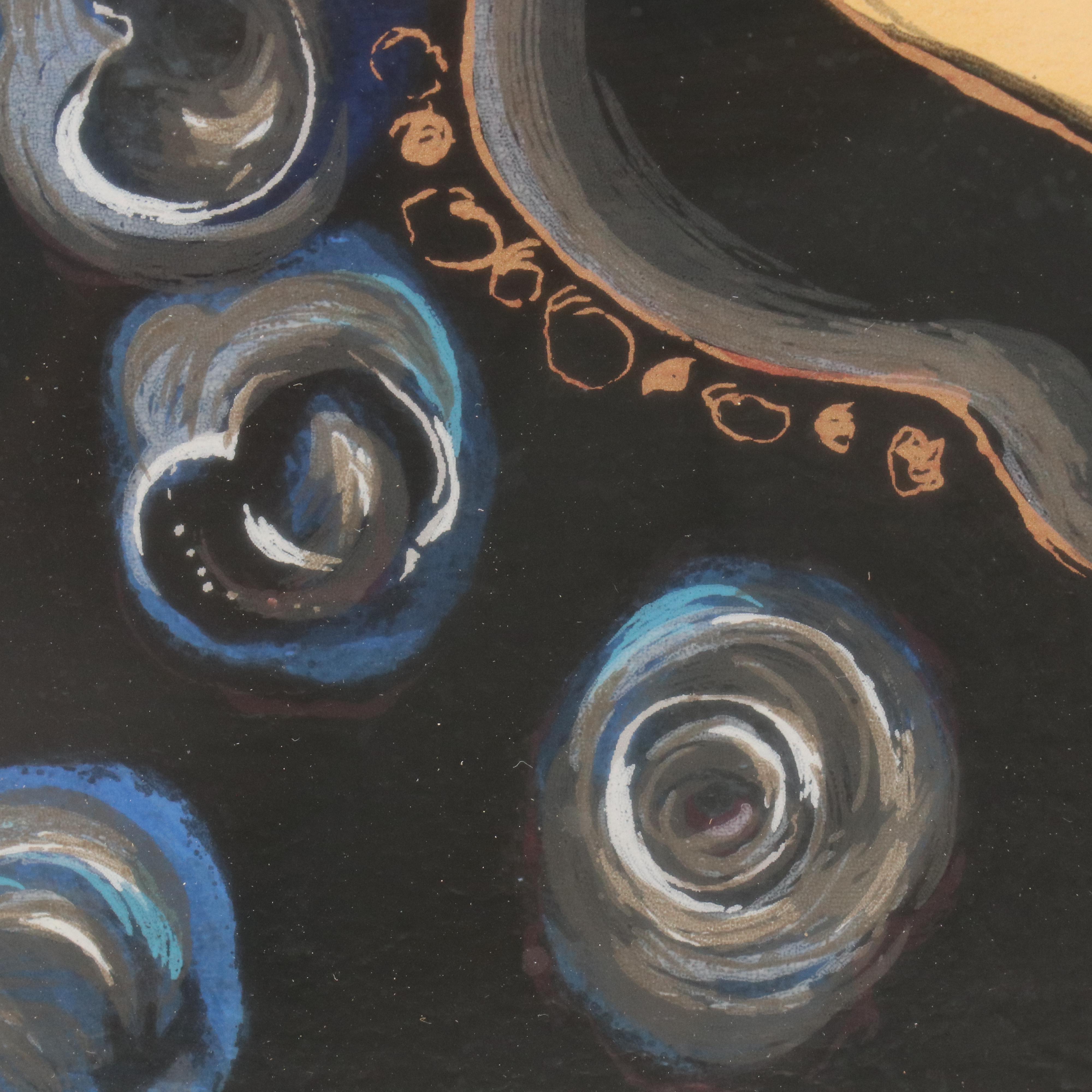 Itzchak Tarkay Serigraph "Blue Room"