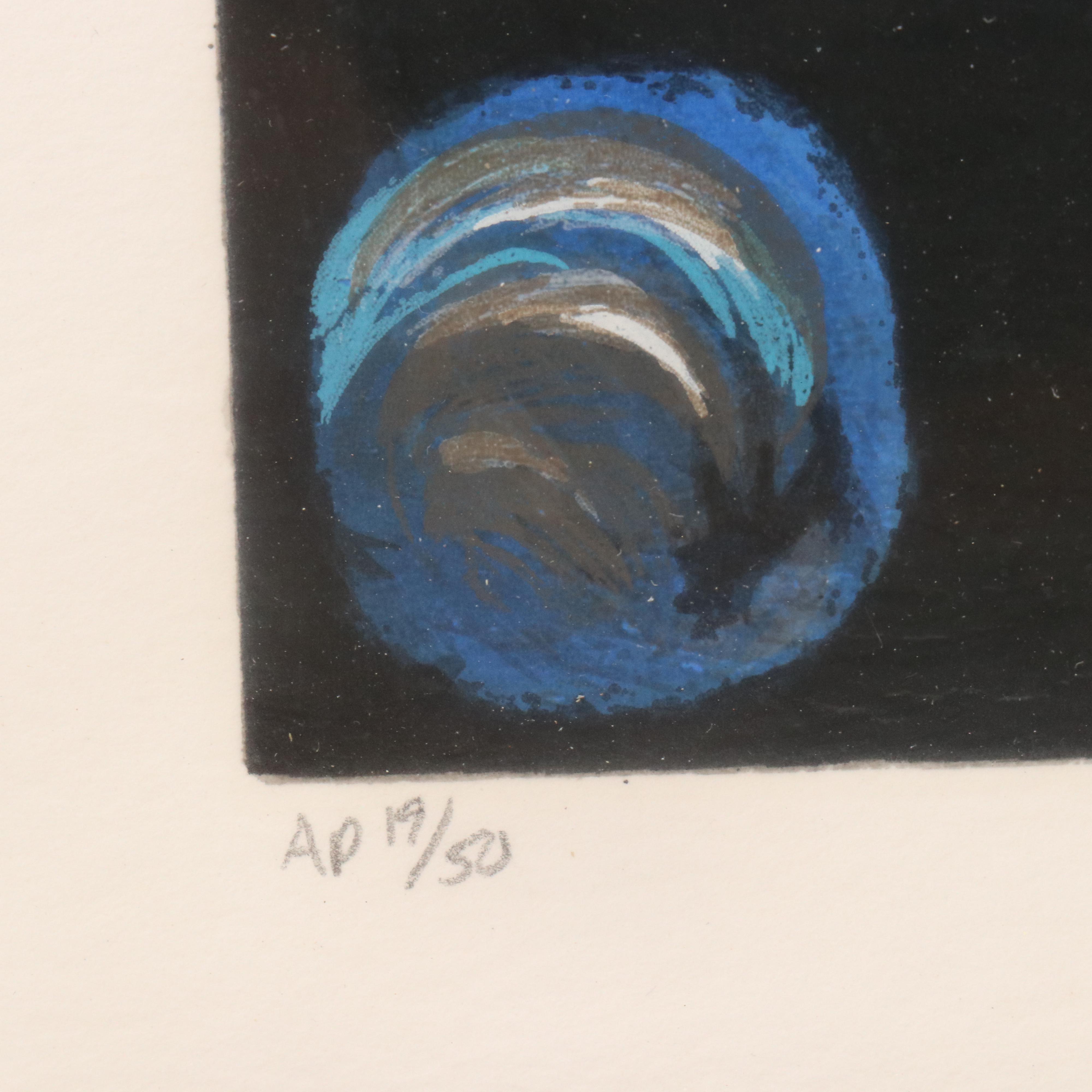 Itzchak Tarkay Serigraph "Blue Room"