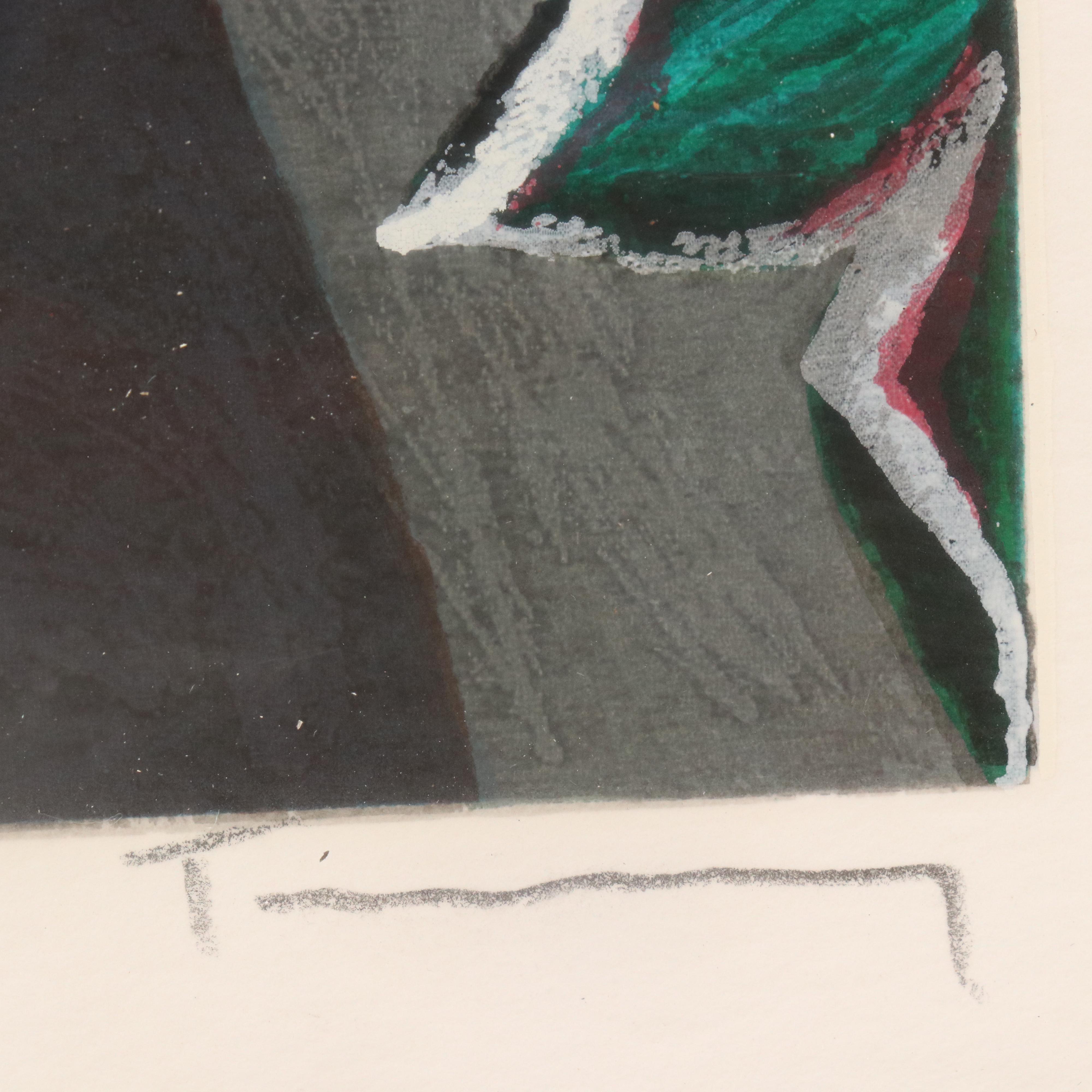 Itzchak Tarkay Serigraph "Blue Room"