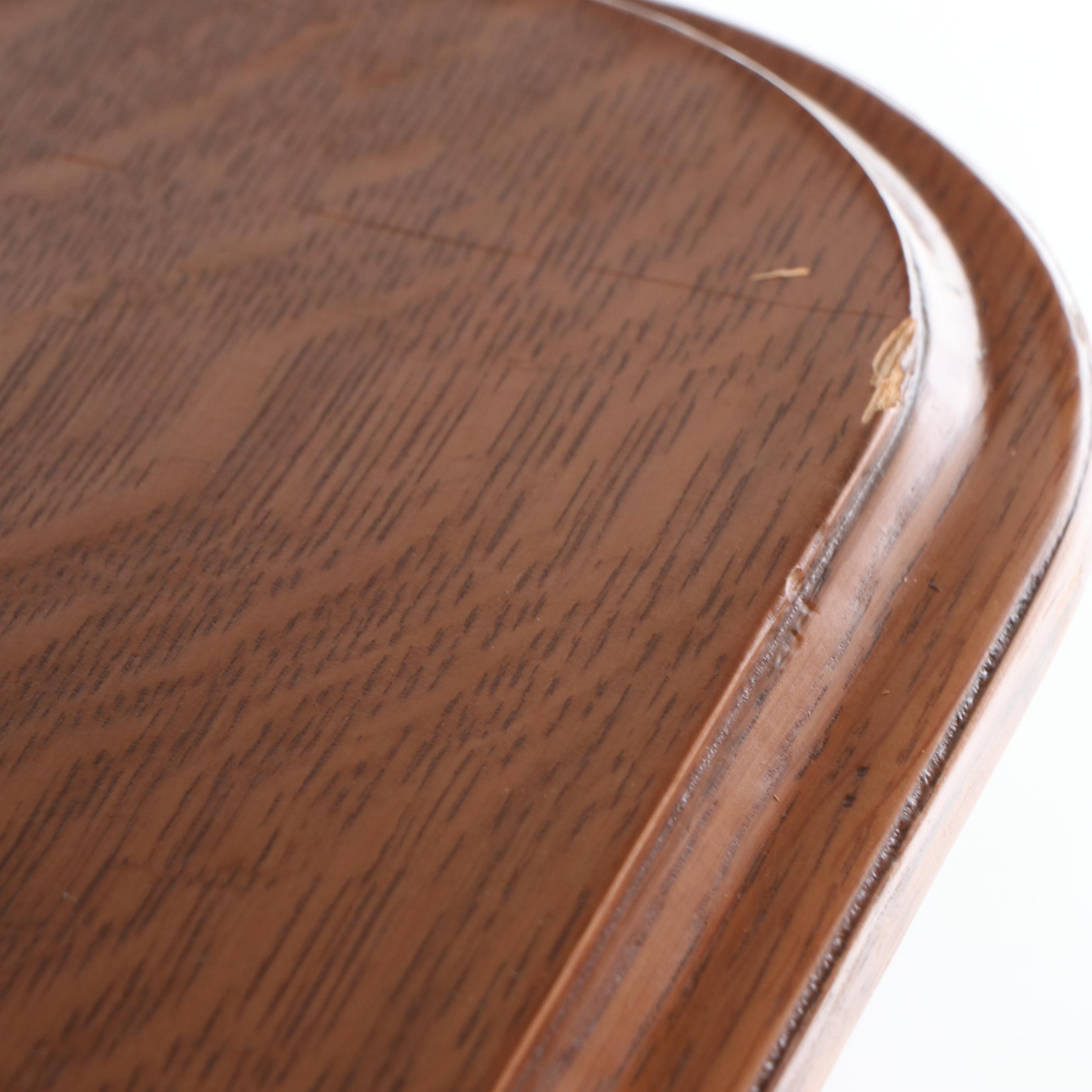 Seven-Piece Gothic Revival Style Oak Dining Set, Late 19th/Early 20th Century