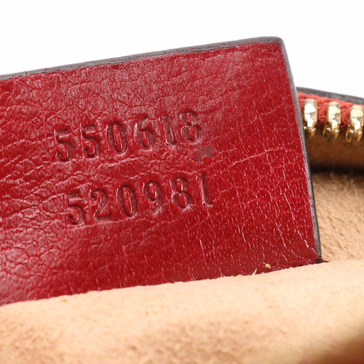 Gucci Ophidia Round Crossbody Bag in Red Leather, Navy Suede and Web Stripe