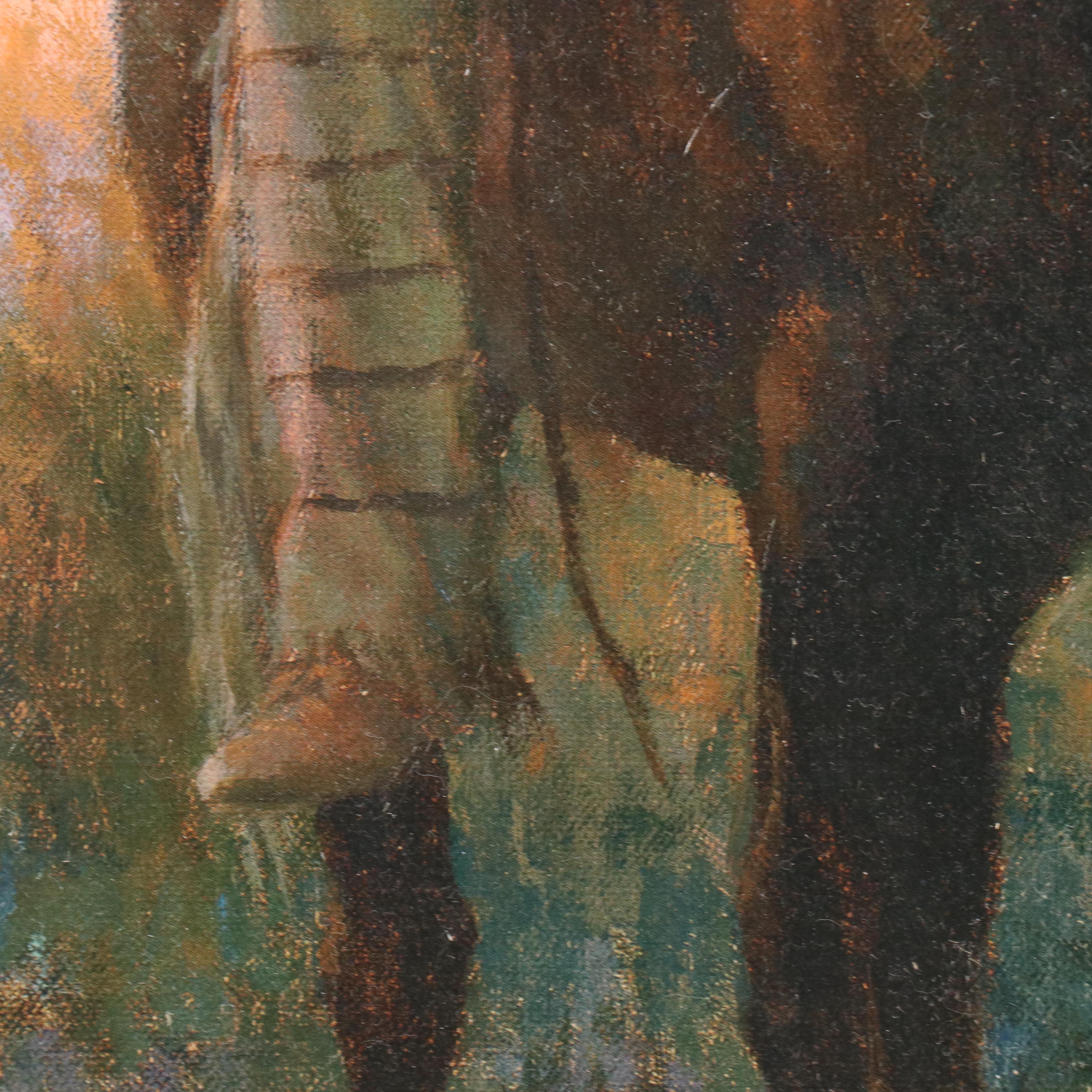 Southwest Offset Lithograph "Last Rays of Sun" After Howard Terpning