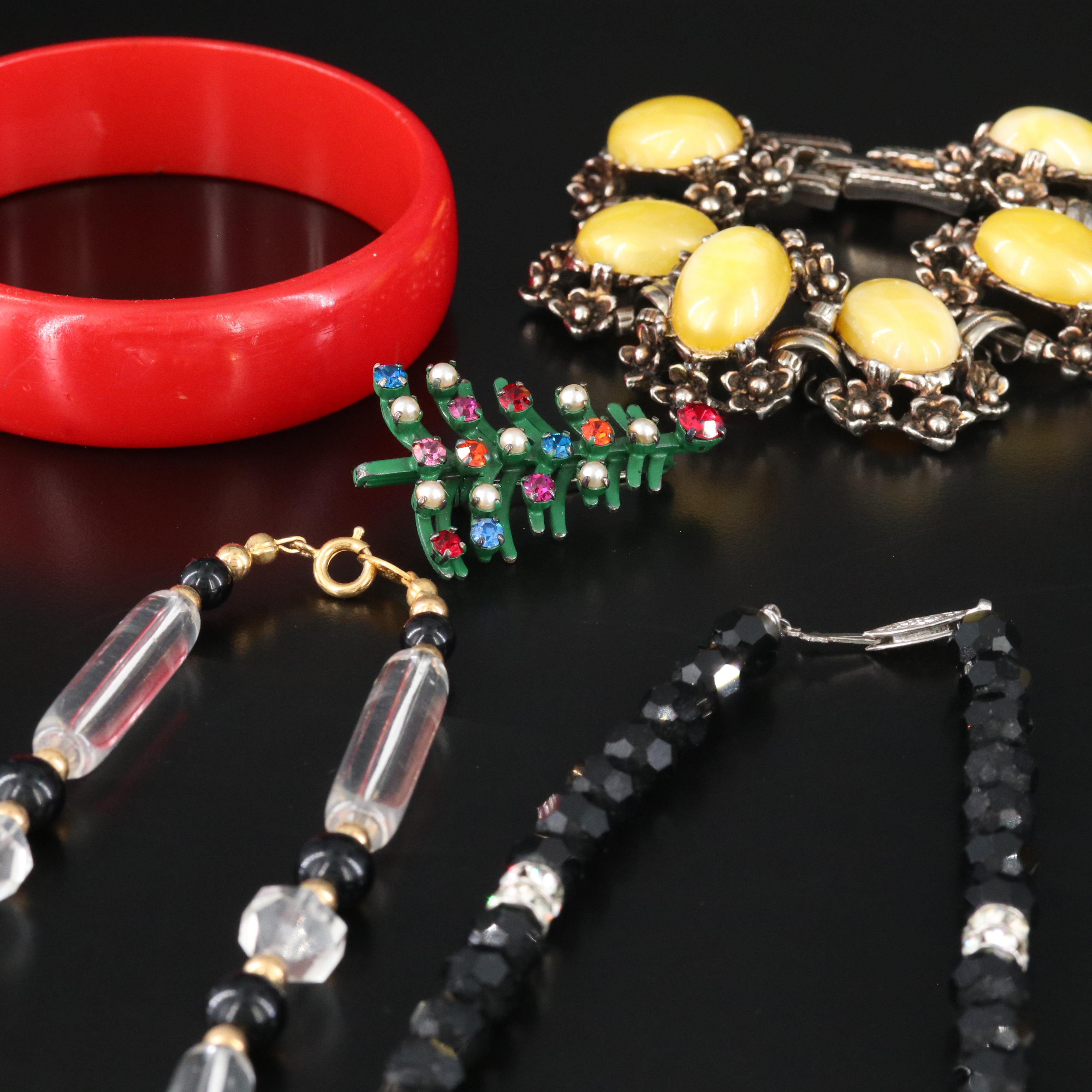 Bakelite, Sterling and Trifari Featured in Vintage Jewelry Collection