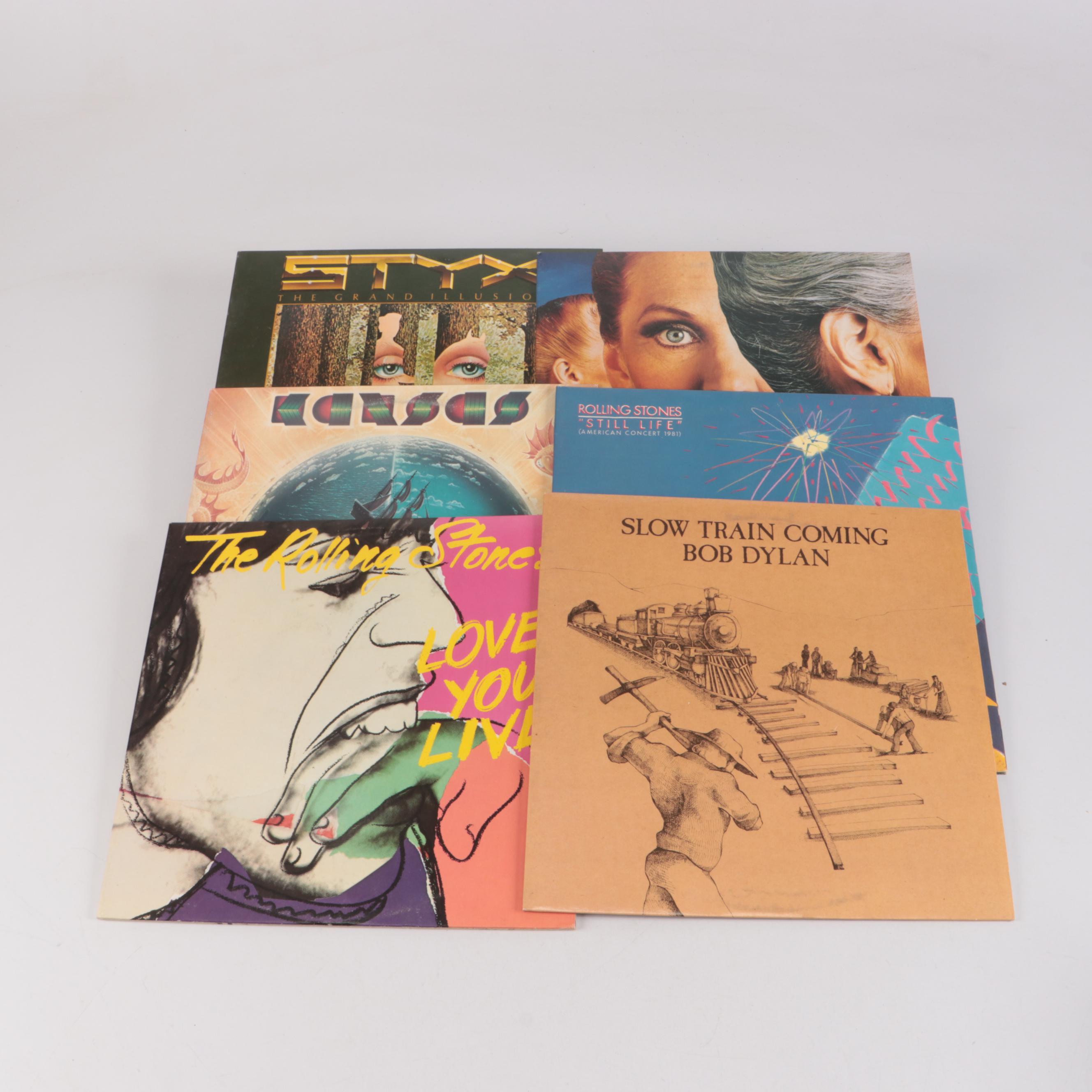 The Rolling Stones, Bob Dylan, Styx, Bob Scaggs and More 12" Records