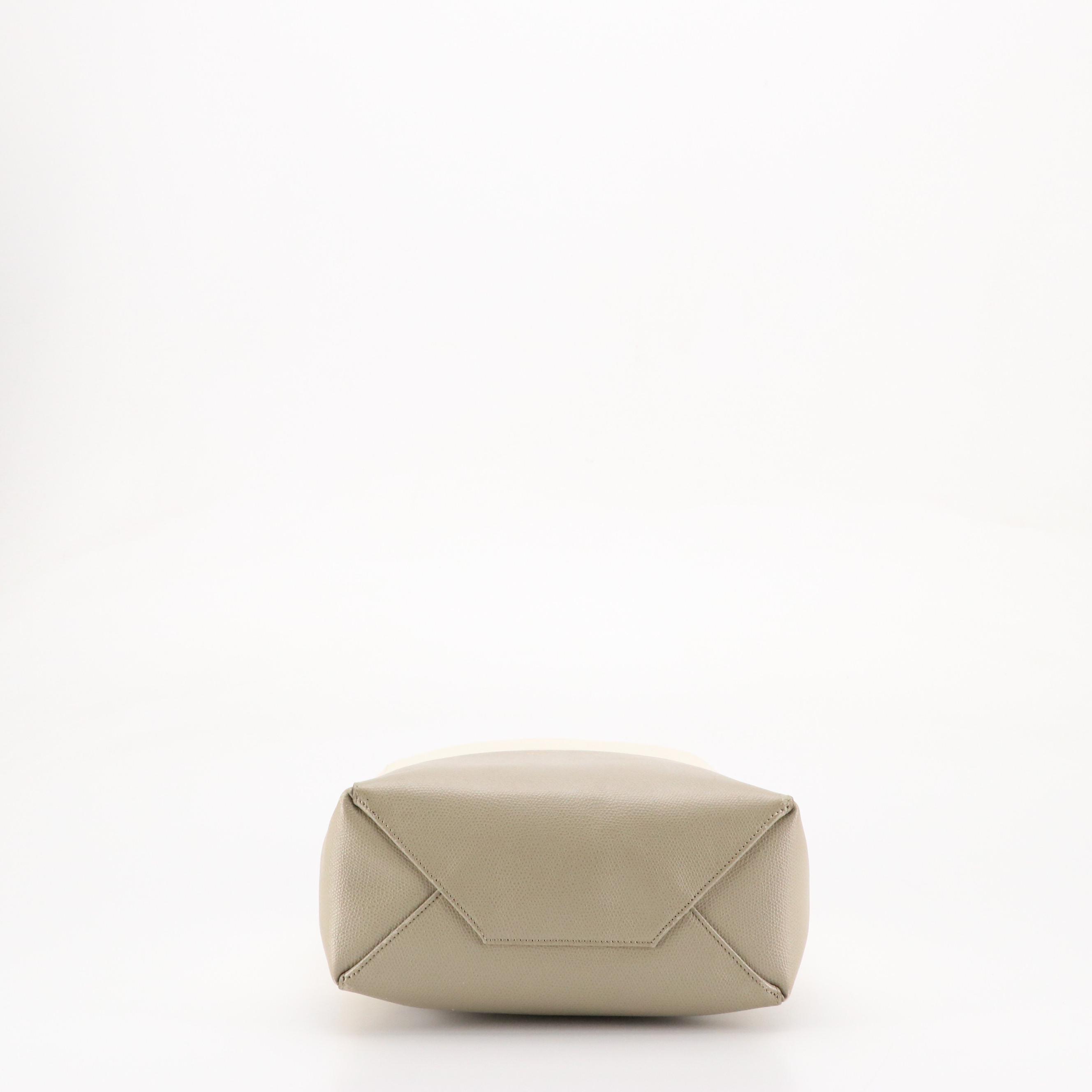 Céline Vertical Two-Way Tote in Bicolor Grained Calfskin Leather