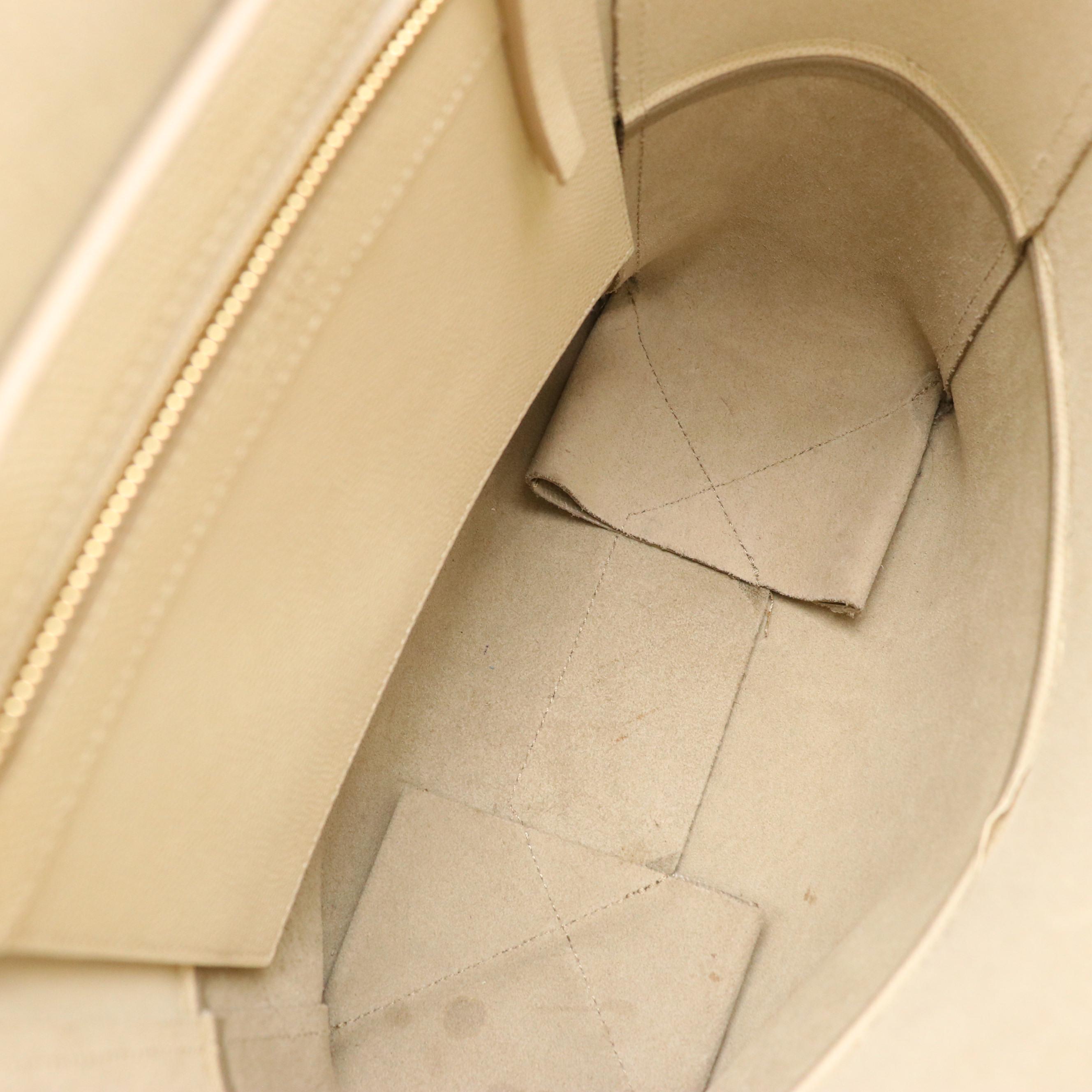 Céline Vertical Two-Way Tote in Bicolor Grained Calfskin Leather