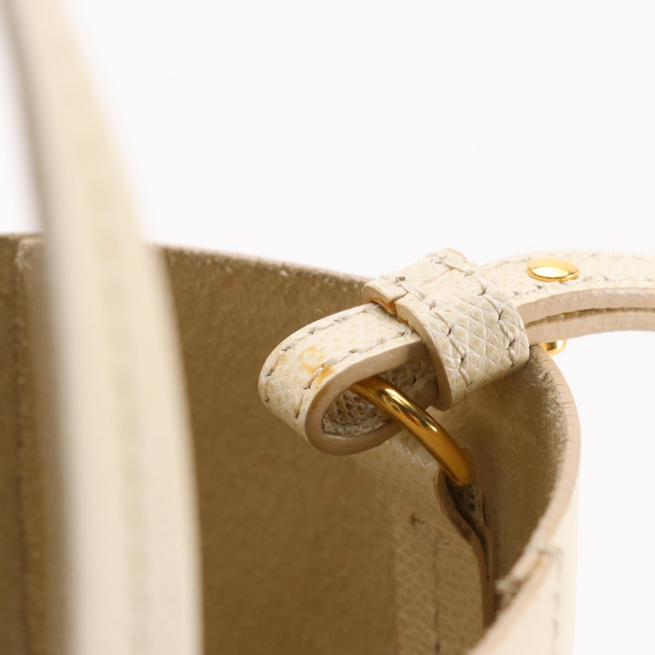 Céline Vertical Two-Way Tote in Bicolor Grained Calfskin Leather