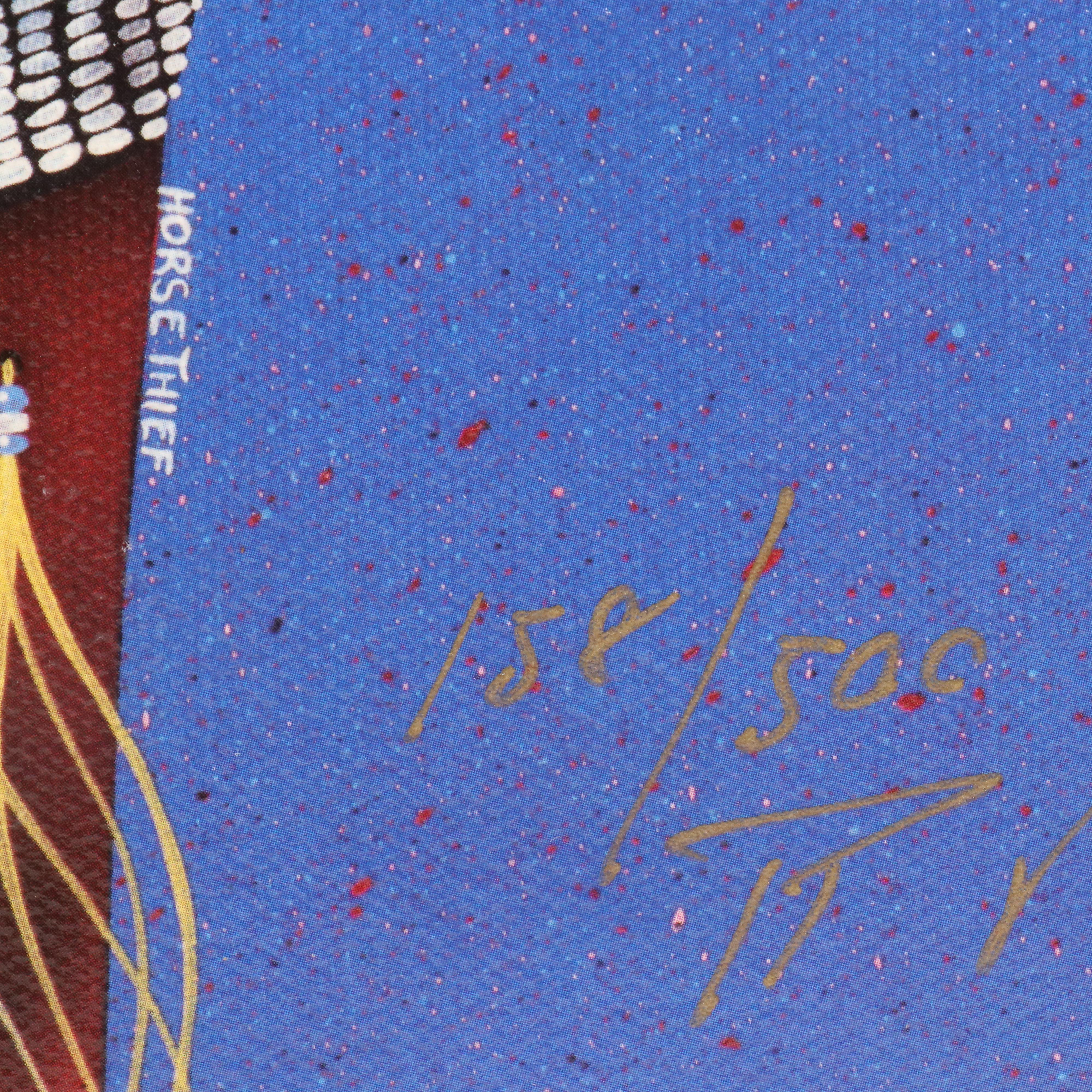 Henri Peter Offset Lithograph "Horse Thief"