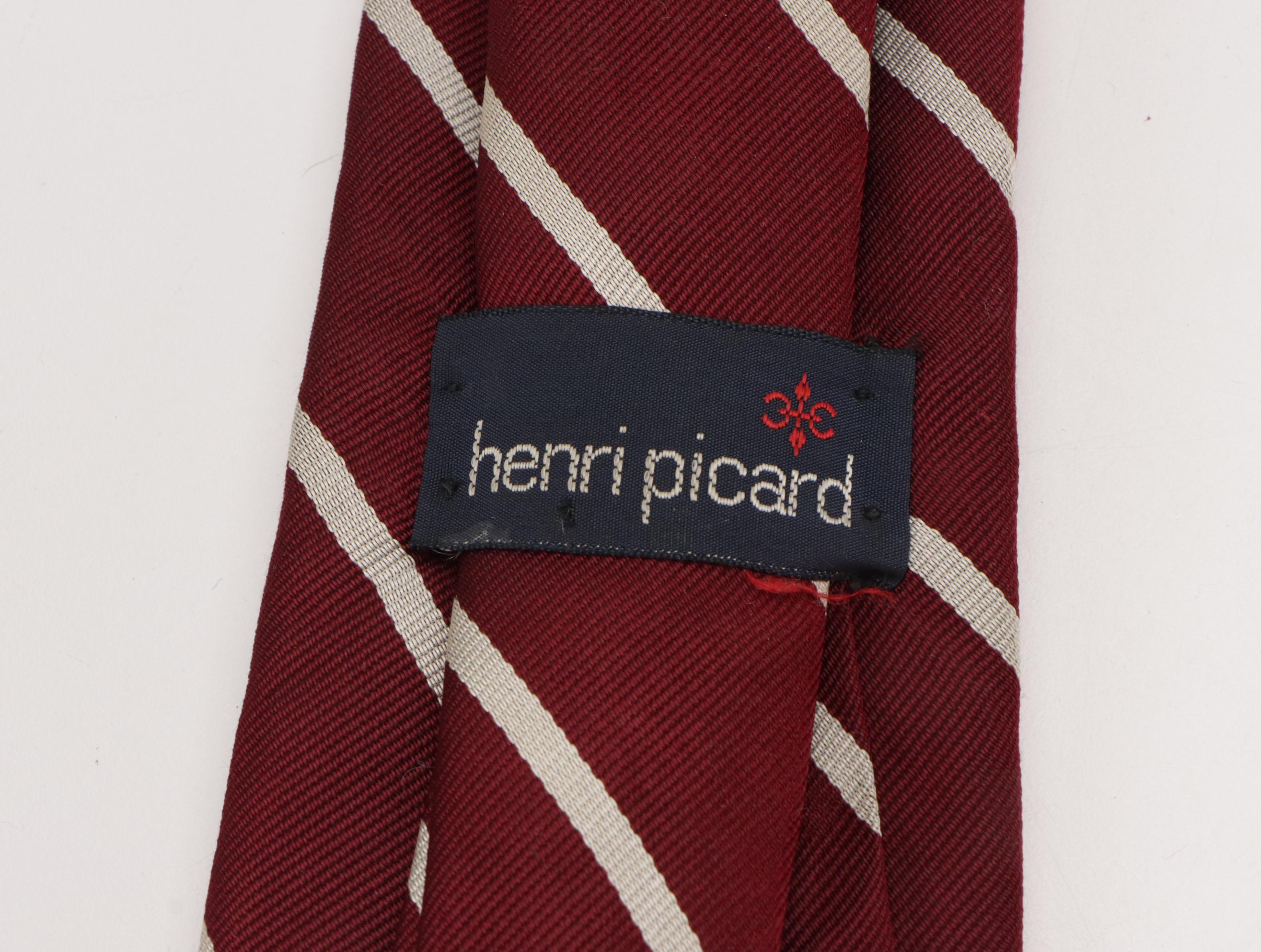 Assorted Vintage Patterned Neckties Featuring Yves Saint Laurent, DKNY, and More