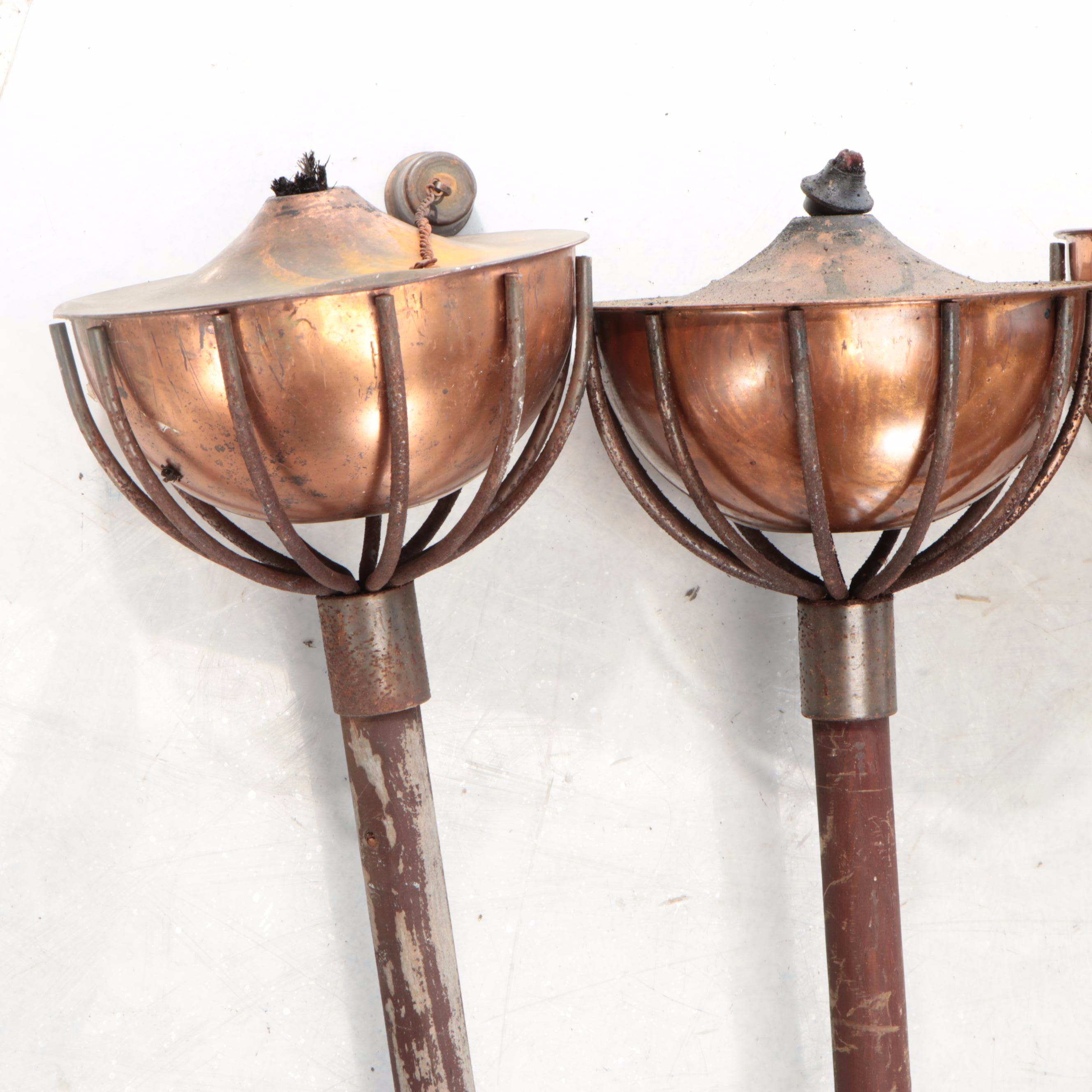 Copper Outdoor Torch Lamps