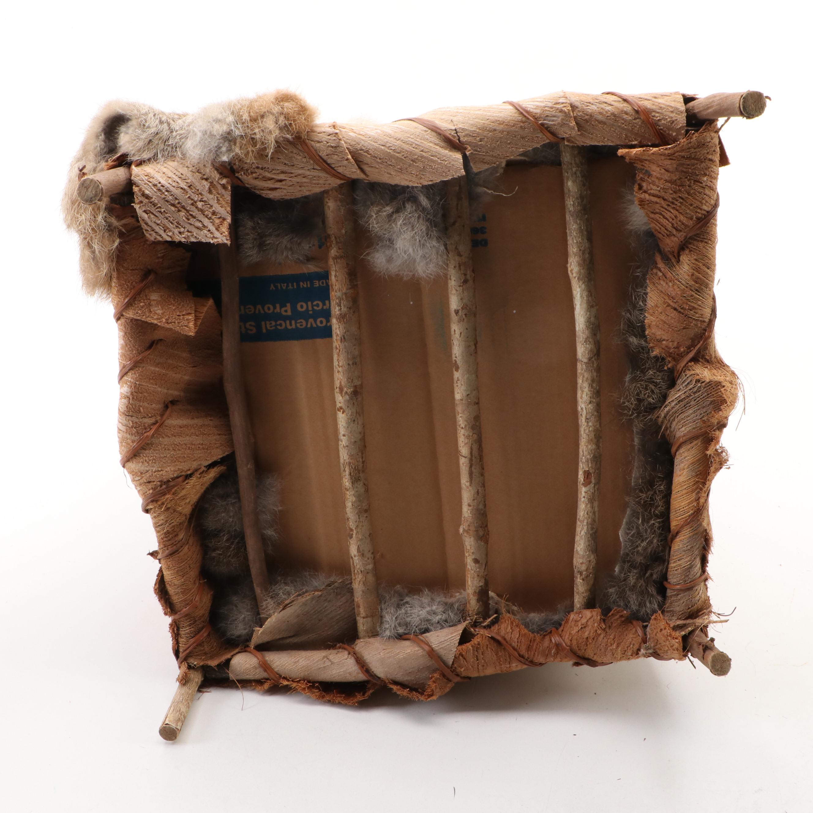 Artisan Made Folk Art Native American Maiden Cloth Doll with Teepee