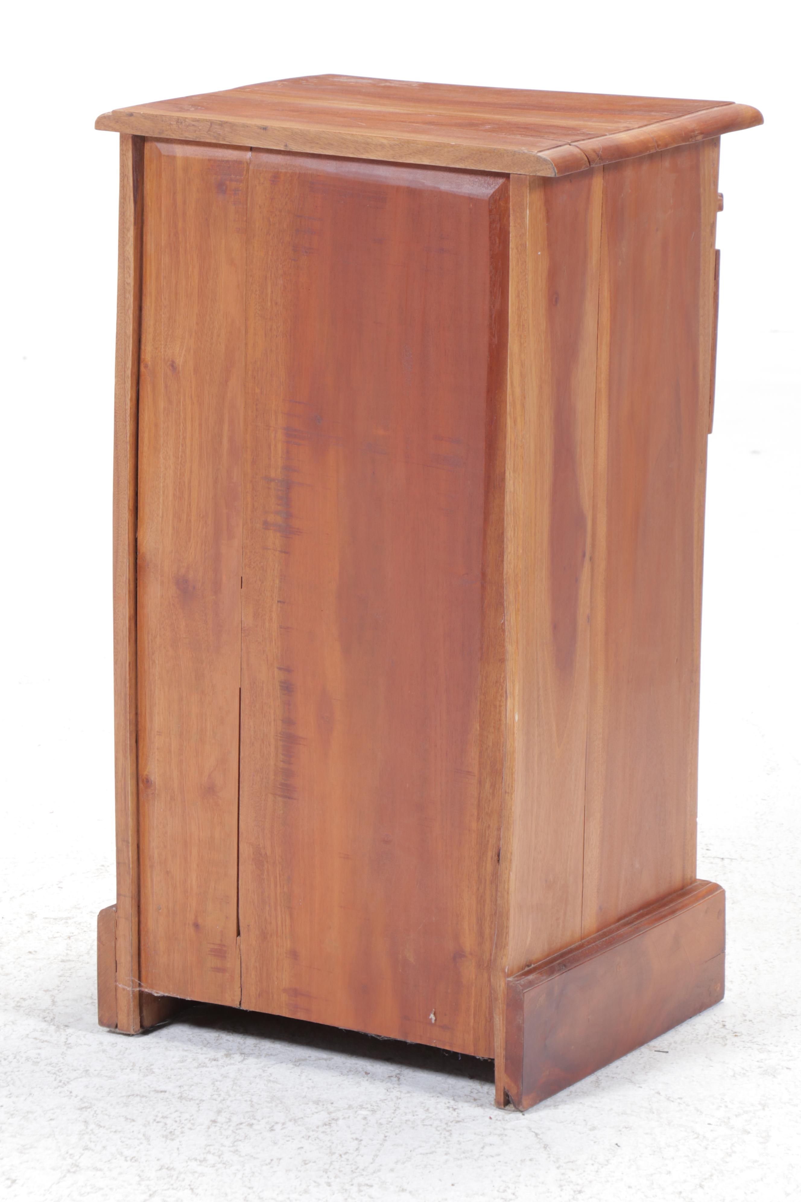 Three-Drawer Haberdasher's Chest with Glass Front Drawers