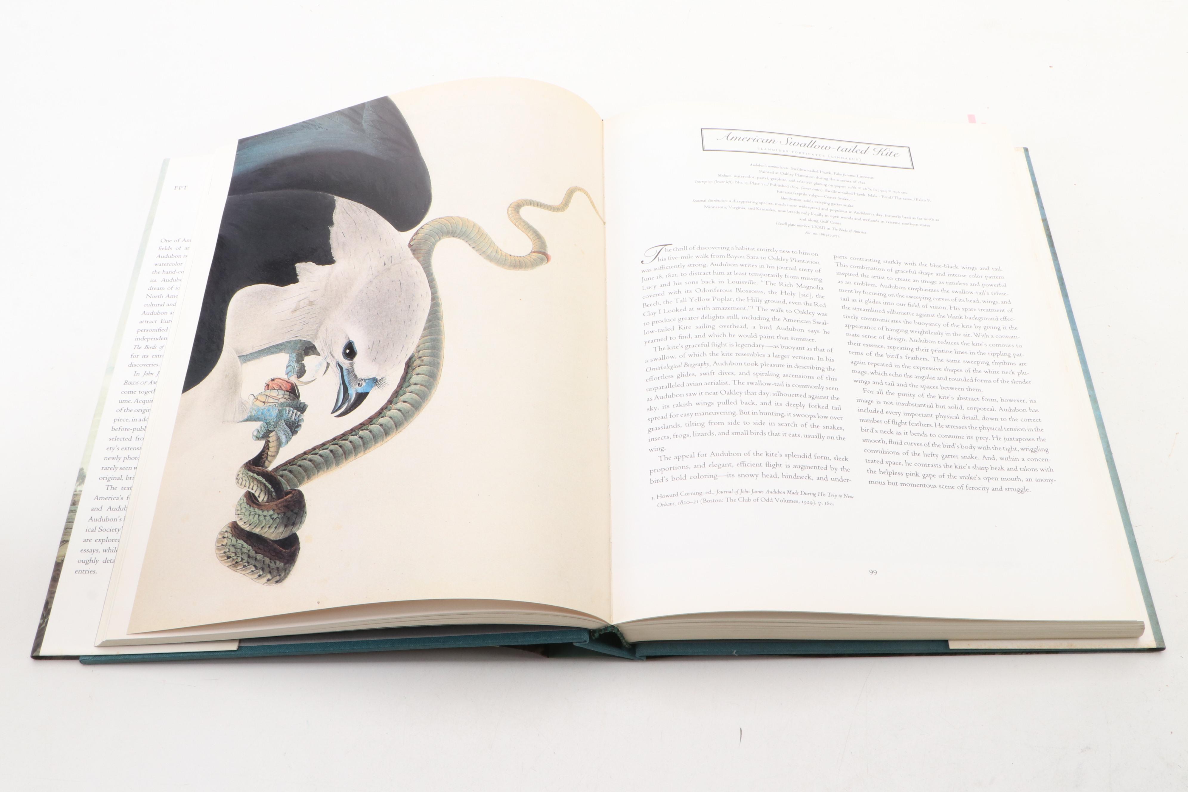 First Edition "John James Audubon: The Watercolors for Birds of America," 1993