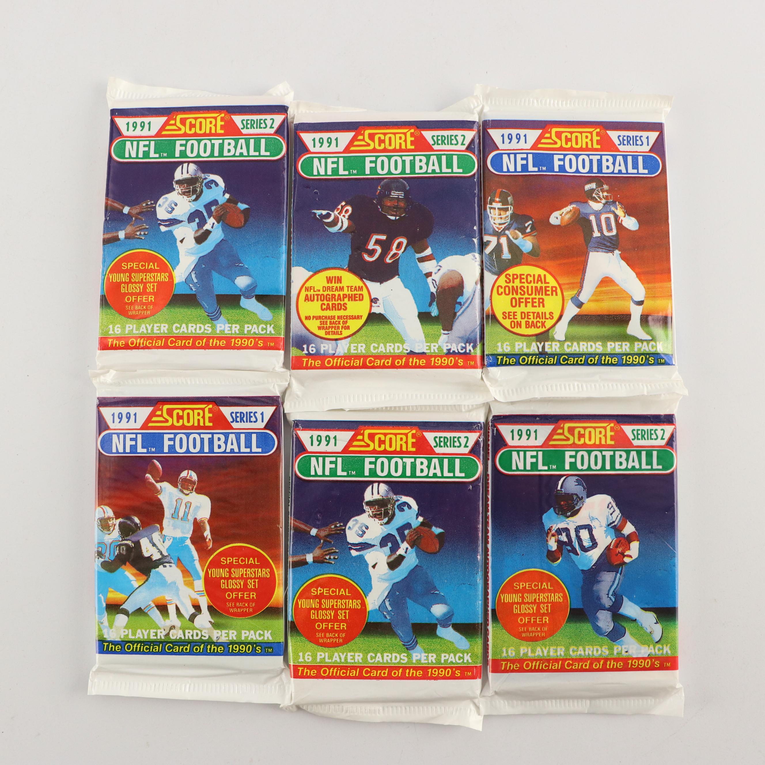Score, Upper Deck, and Other Sealed Sports Trading Card Packs with More