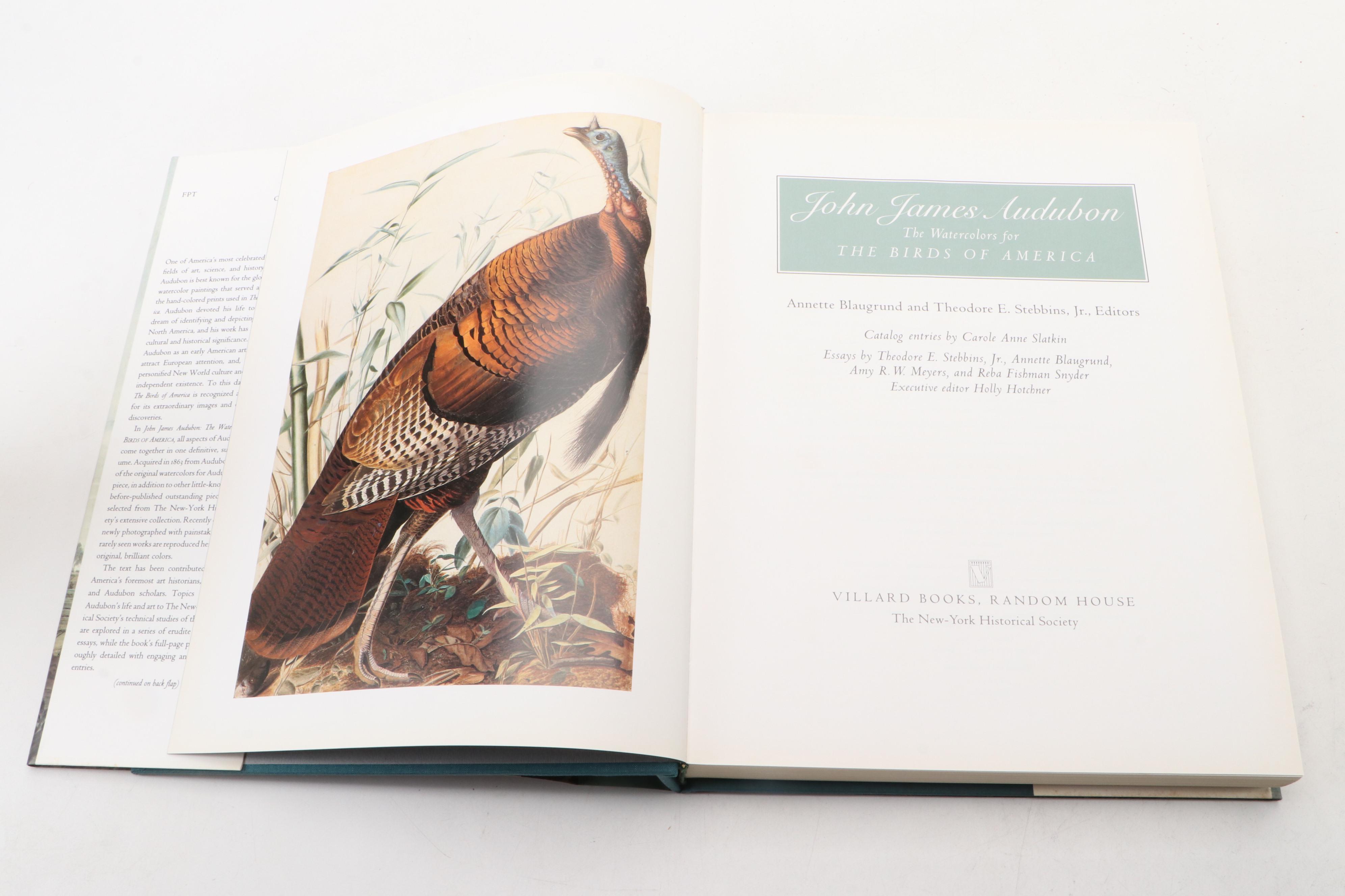 First Edition "John James Audubon: The Watercolors for Birds of America," 1993