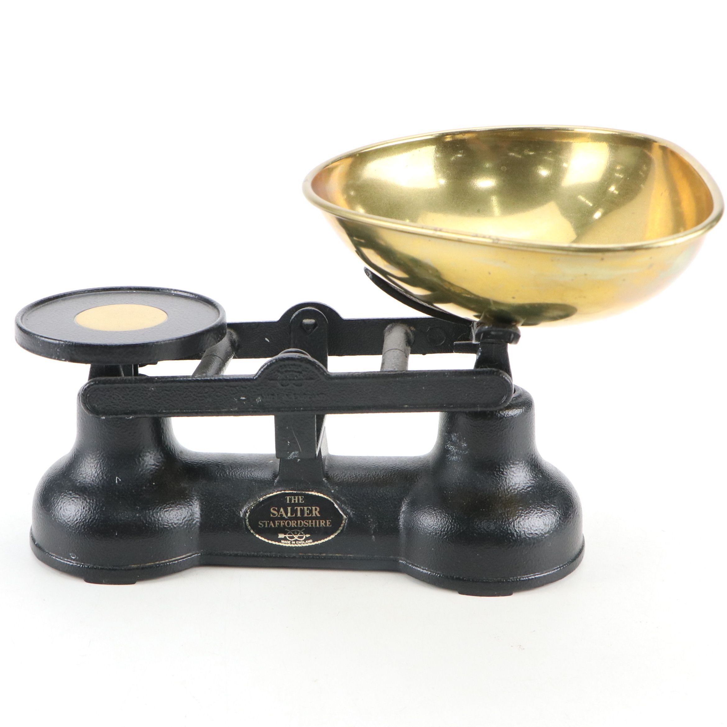 Vintage Salter Staffordshire Scale with Imperial Weights