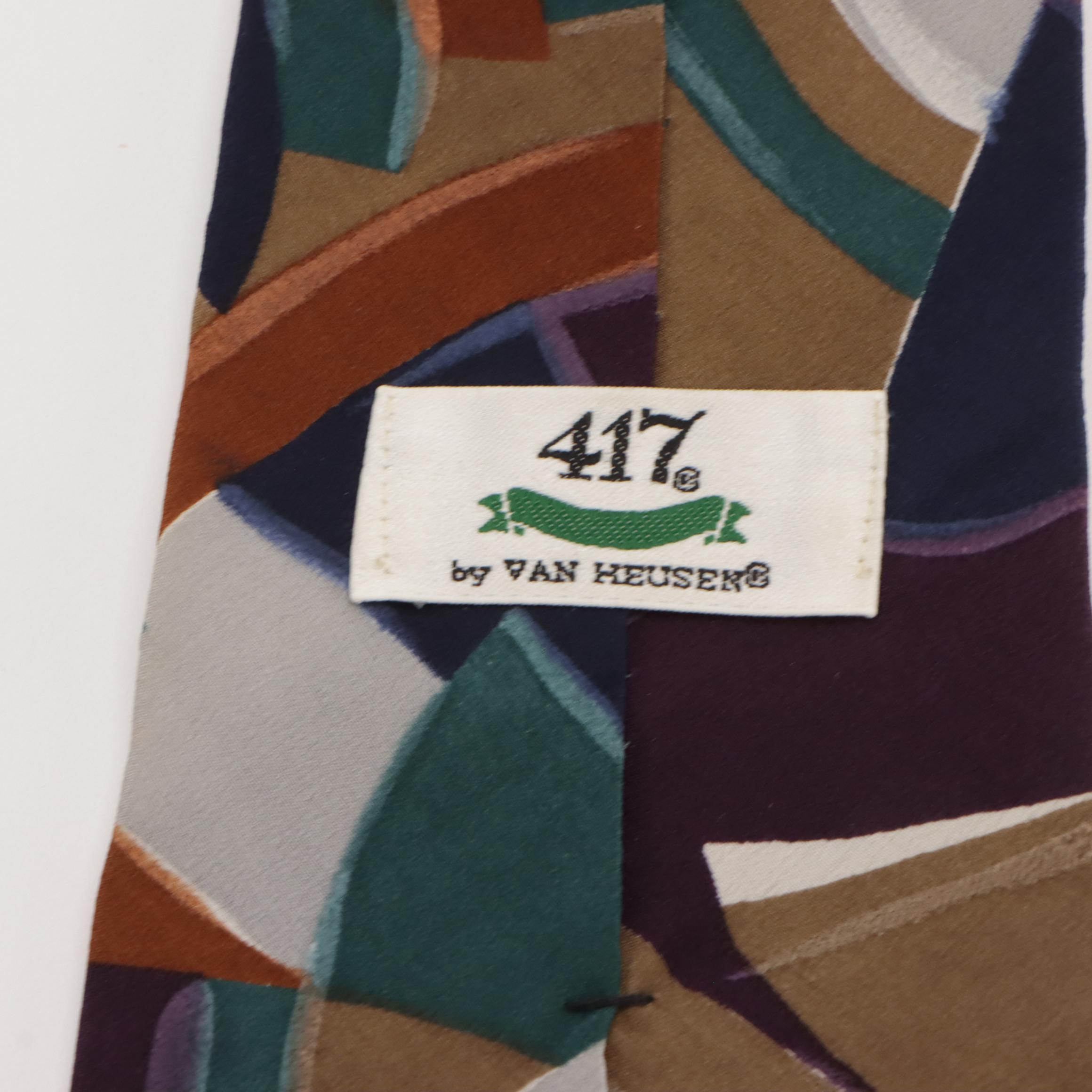 Assorted Silk Printed Neckties by Alviero Martini, Pierre Cardi with More