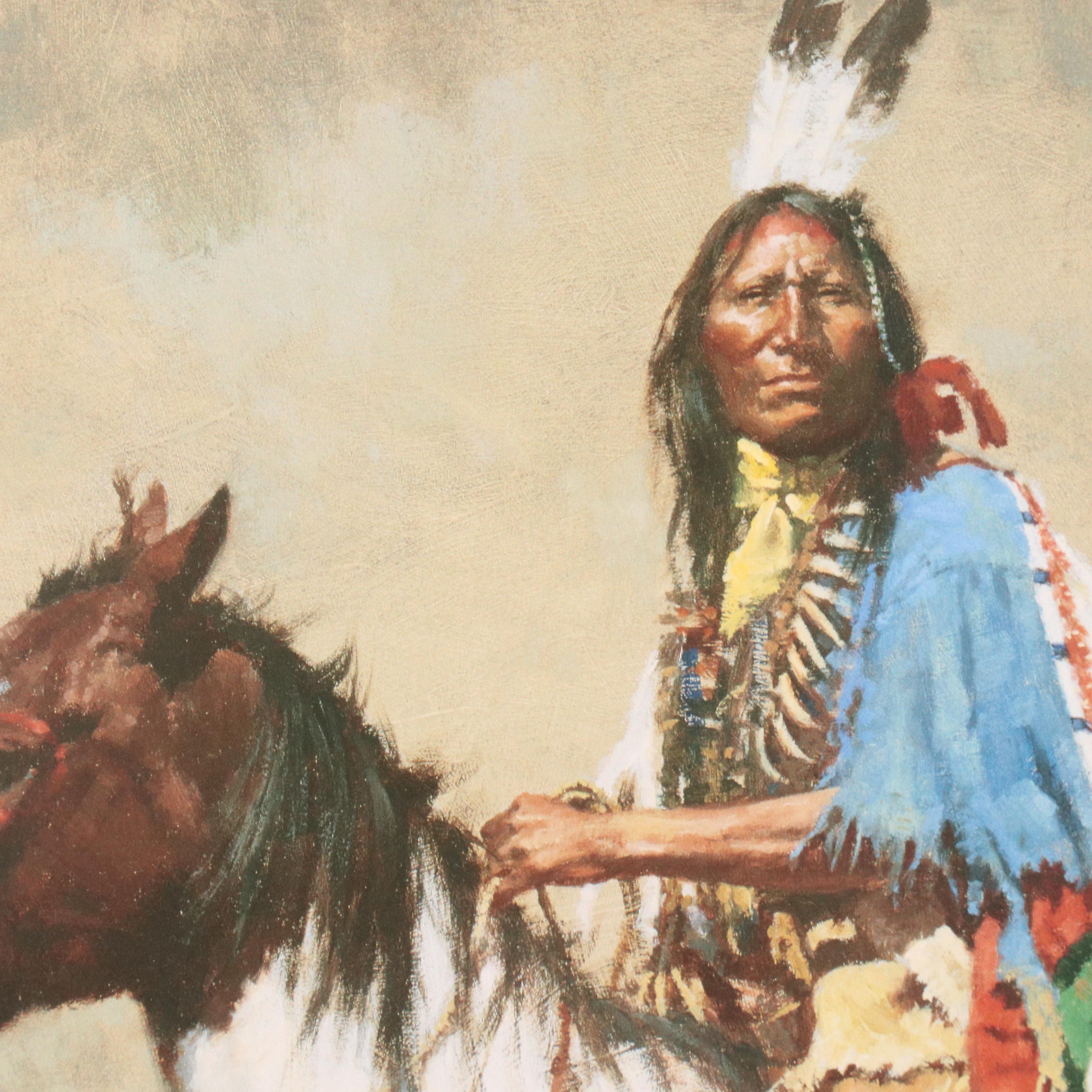 Offset Lithograph "Spirit of the Plains" After Howard Terpning