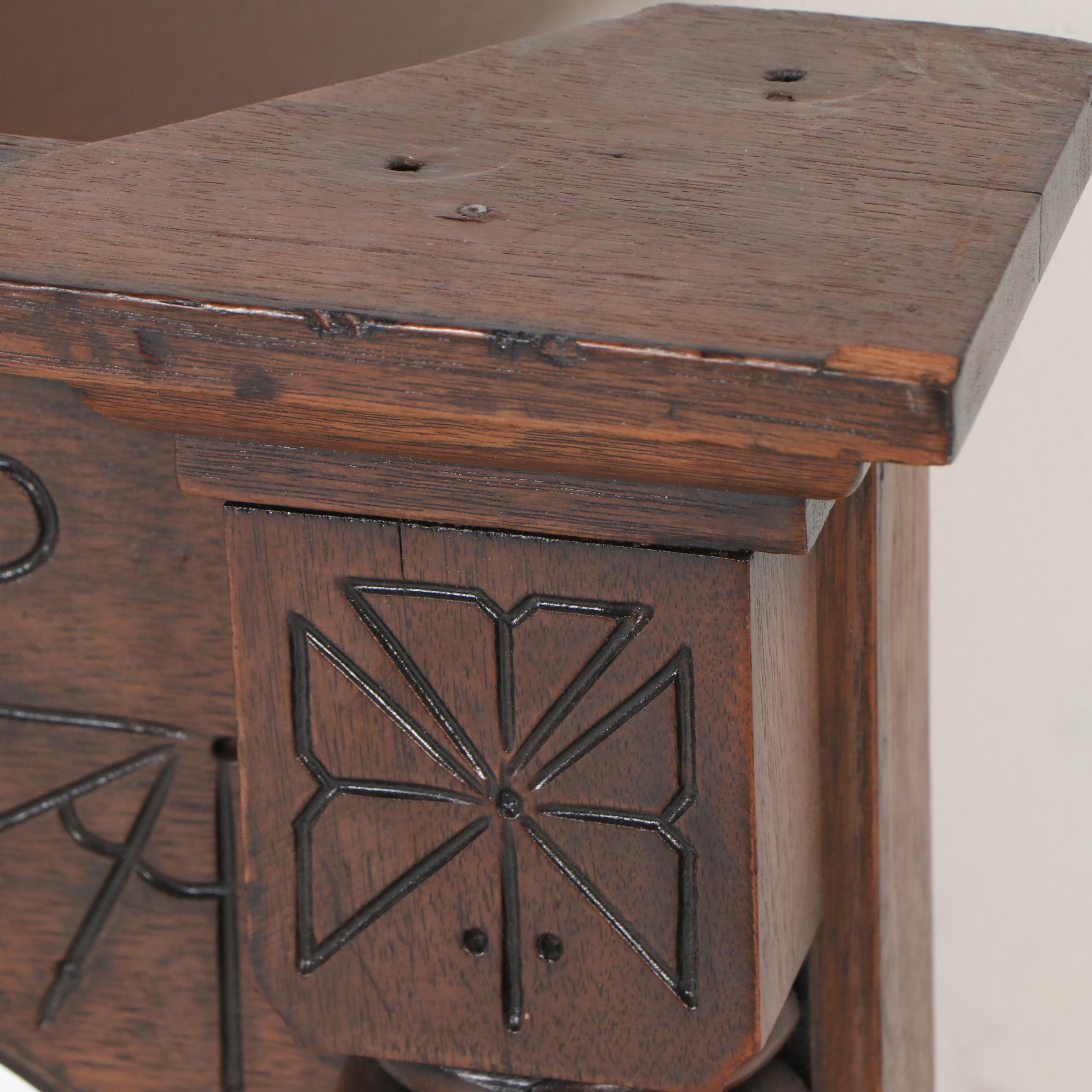 Victorian Eastlake Carved Walnut Framed Overmantel Mirror, Late 19th Century