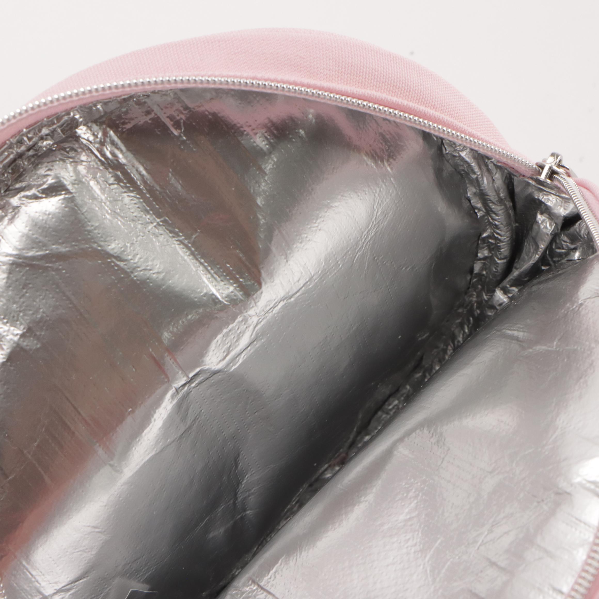 Chanel Beauté Round Zip Pouch in Pink Cotton