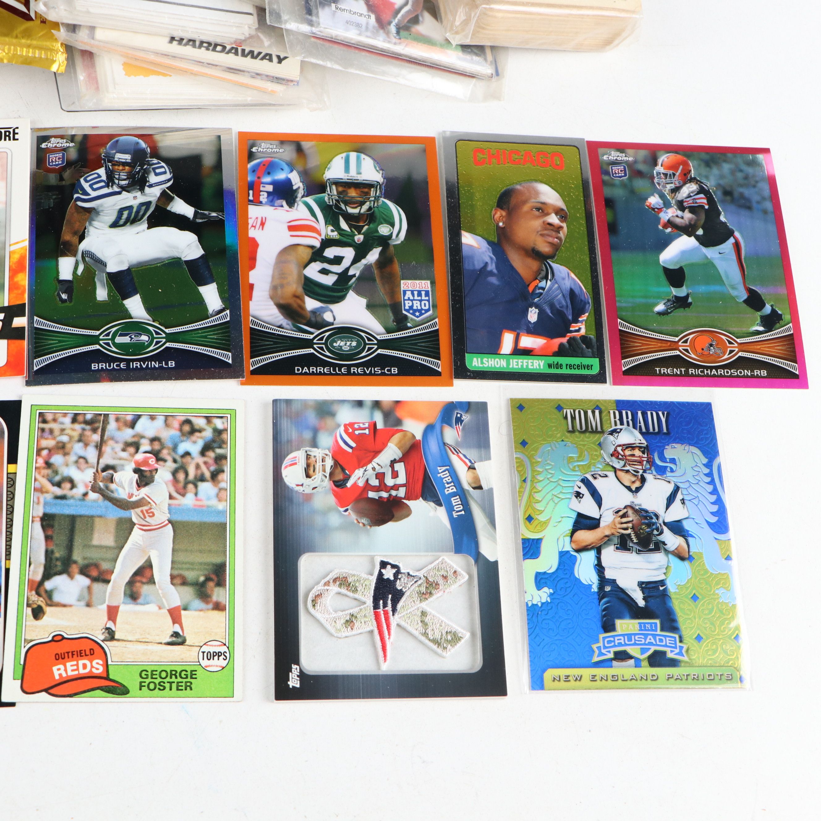 Topps with Other Sports Cards Featuring Tom Brady Commemorative Patch and More