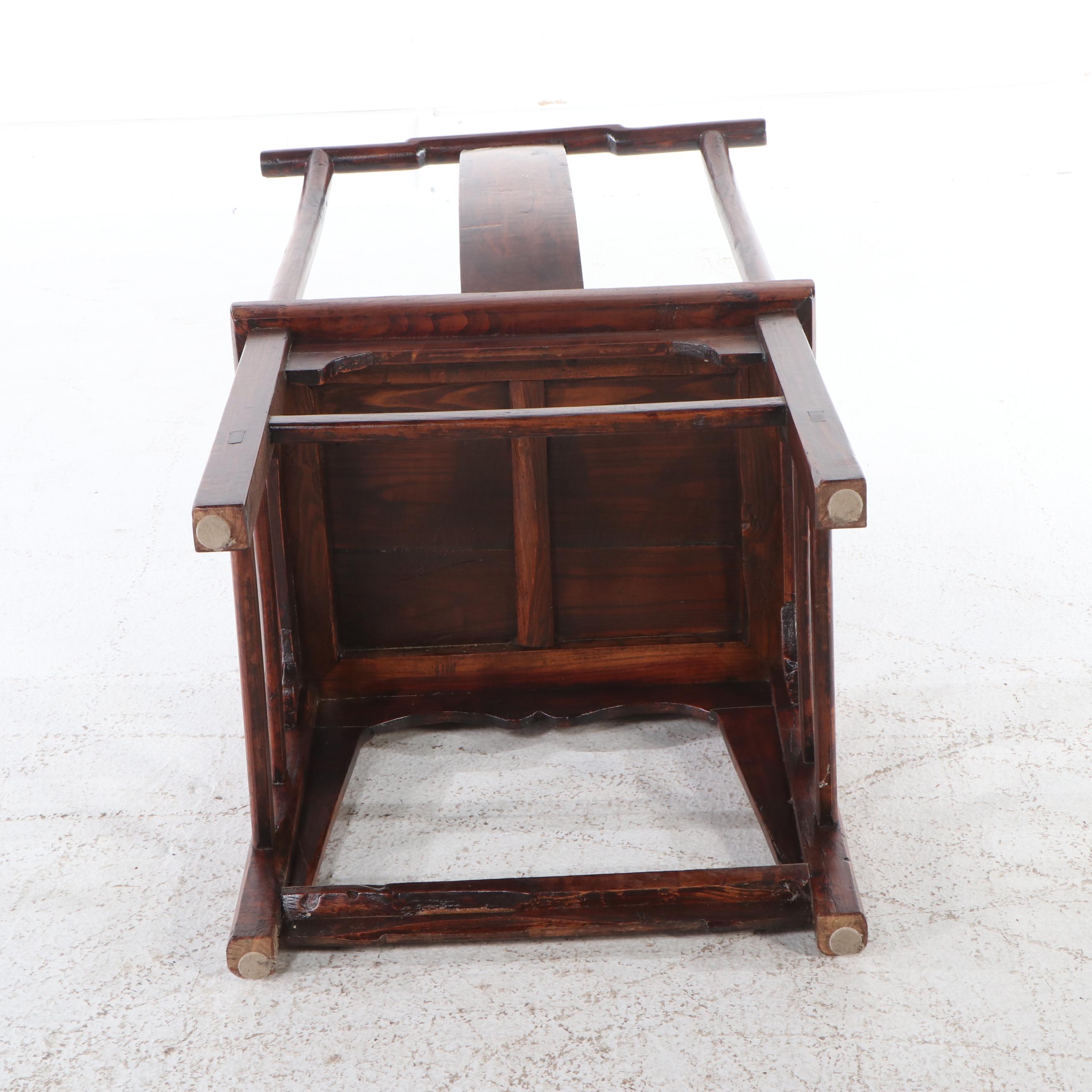 Chinese Style Rosewood Ming Style Yoke-Back Side Chair