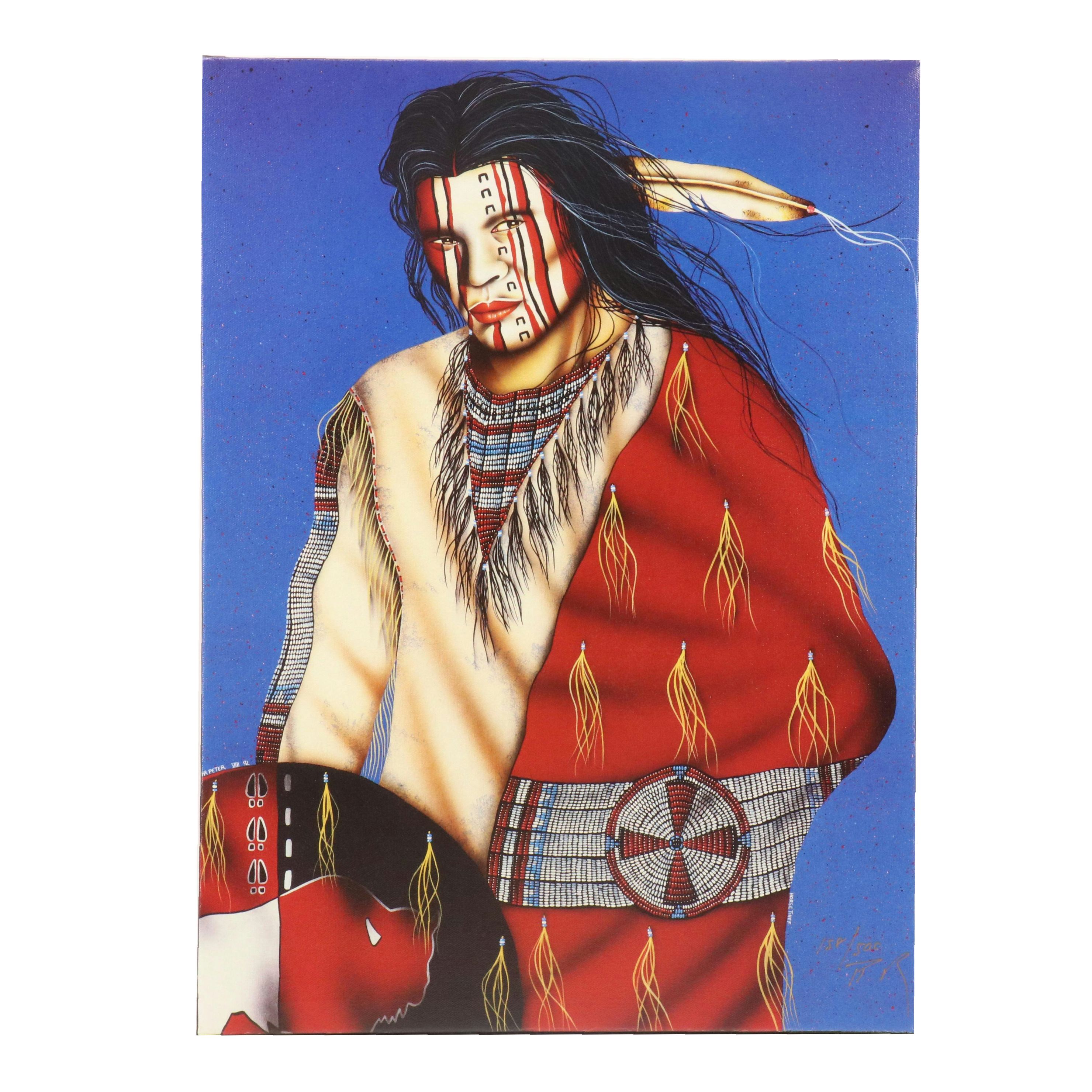 Henri Peter Offset Lithograph "Horse Thief"