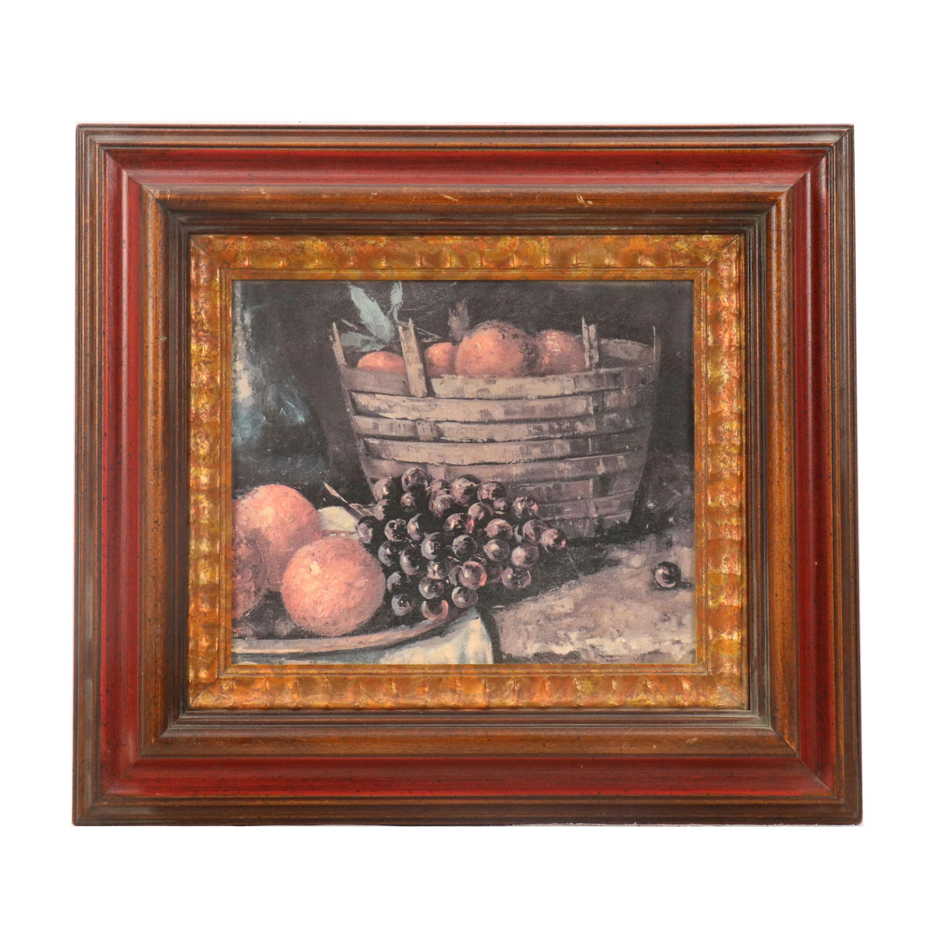 Offset Lithograph Still Life with Fruit