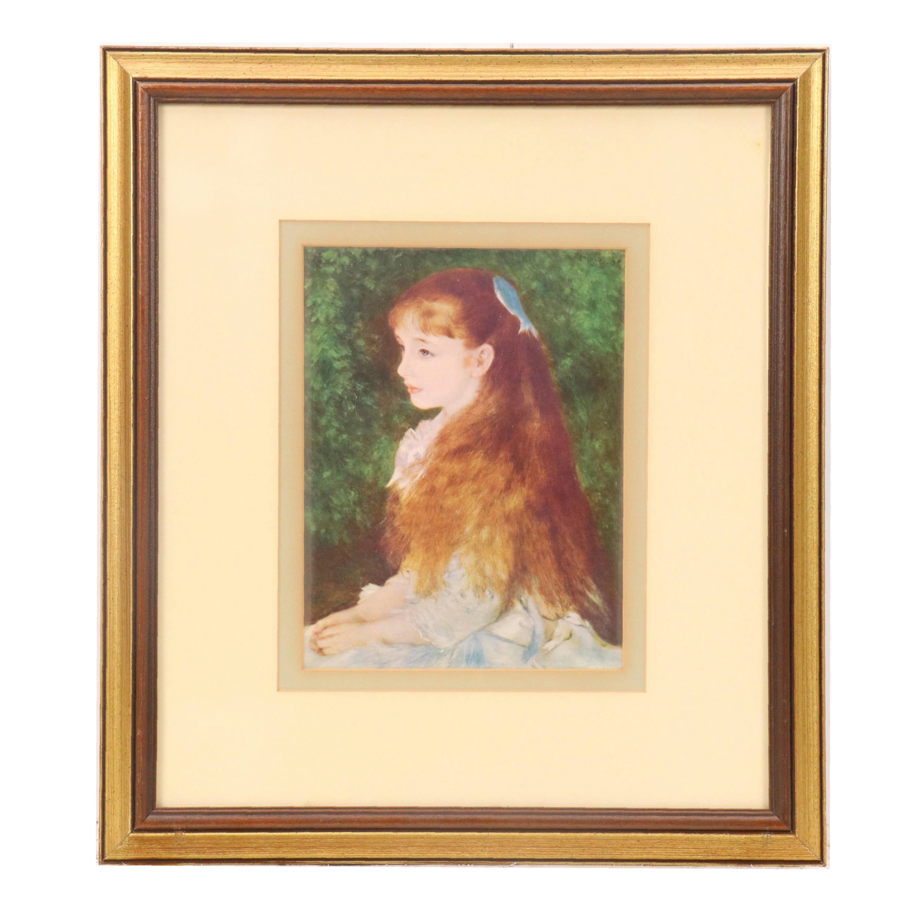 Offset Lithograph "Mademoiselle Irène Cahen d'Anvers" After Renoir