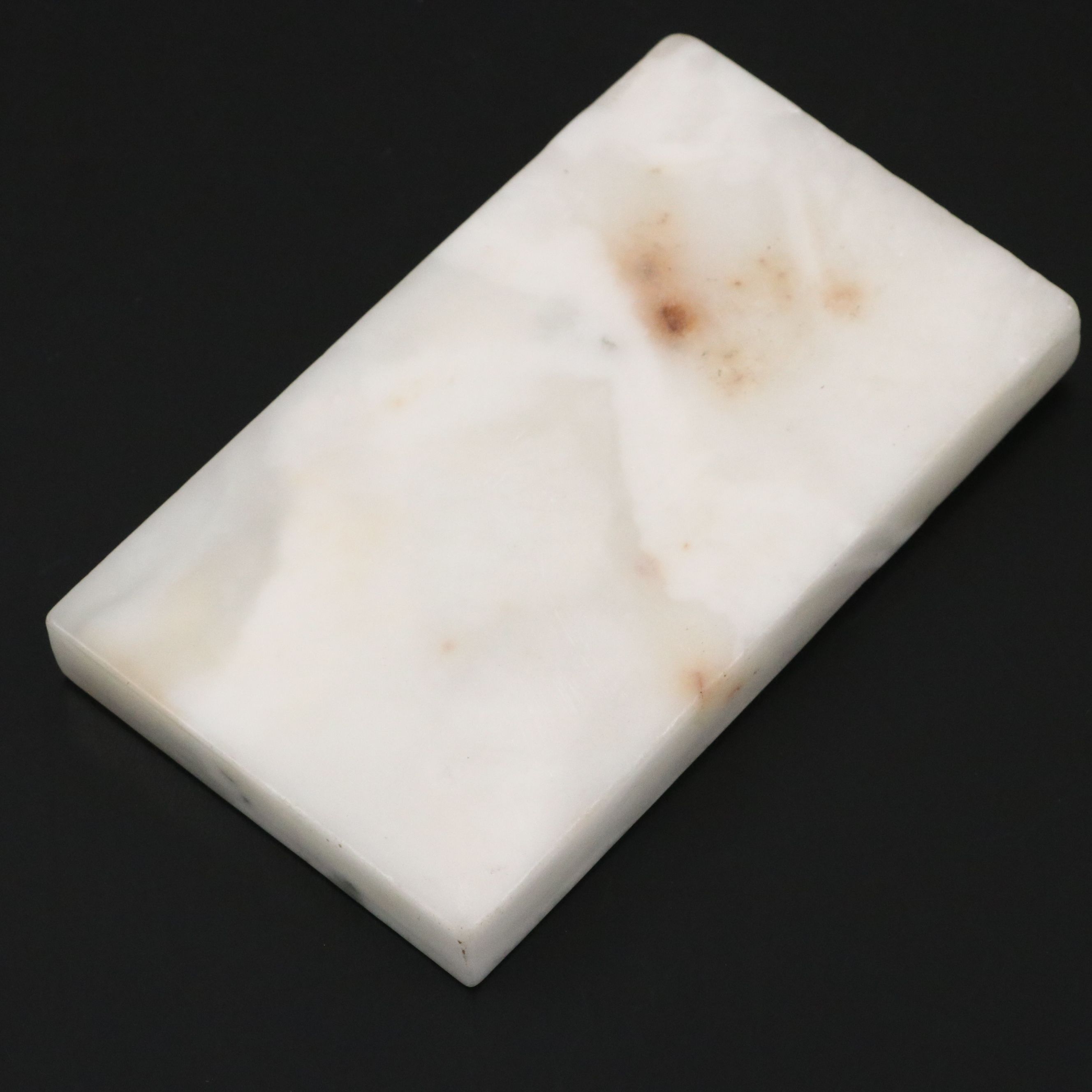 Antique Qing Dynasty Chinese Carved Marble Brush Washer