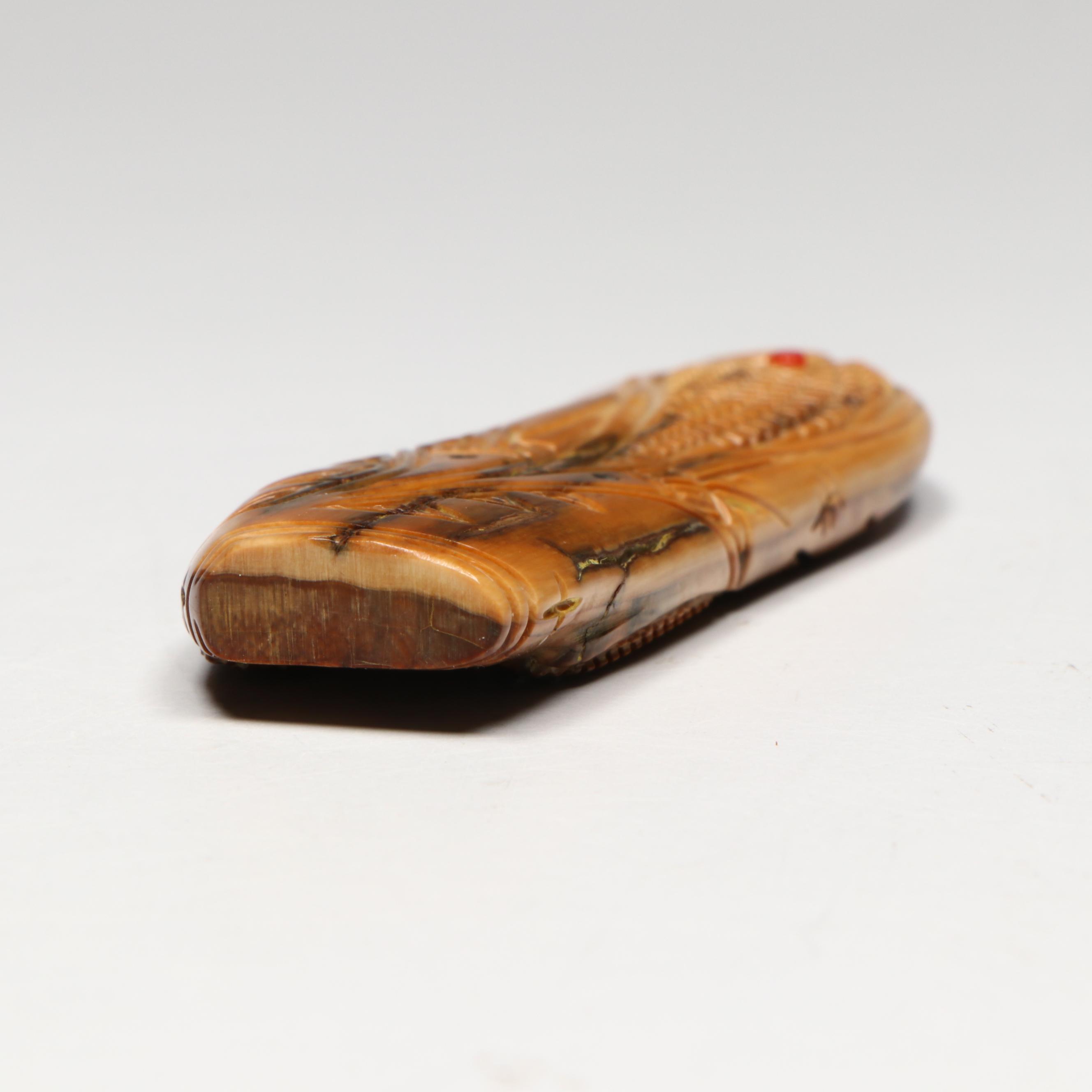 Vintage Carved Fossilized Mammoth Ivory Fetish