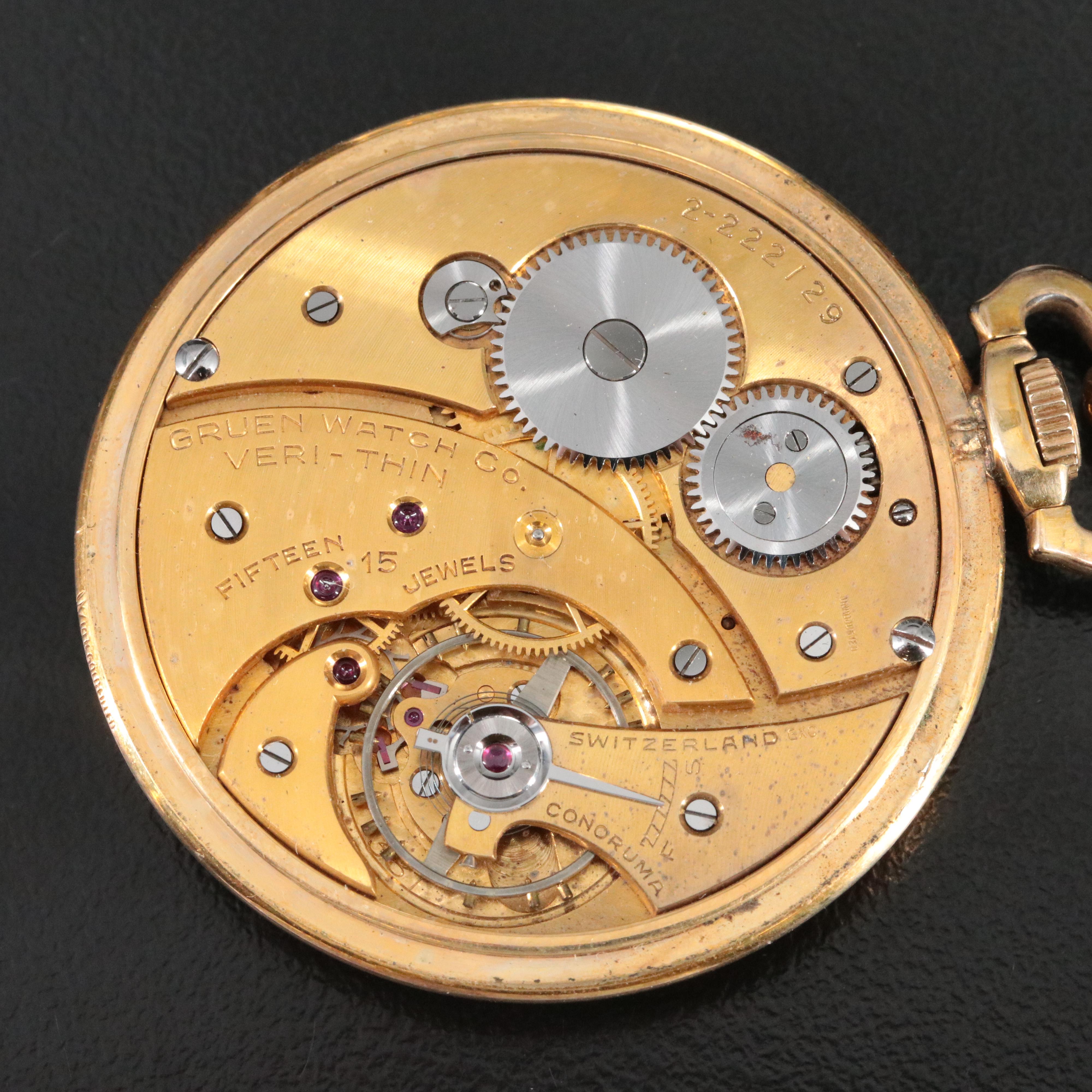 Gruen Veri-Thin Pocket Watch