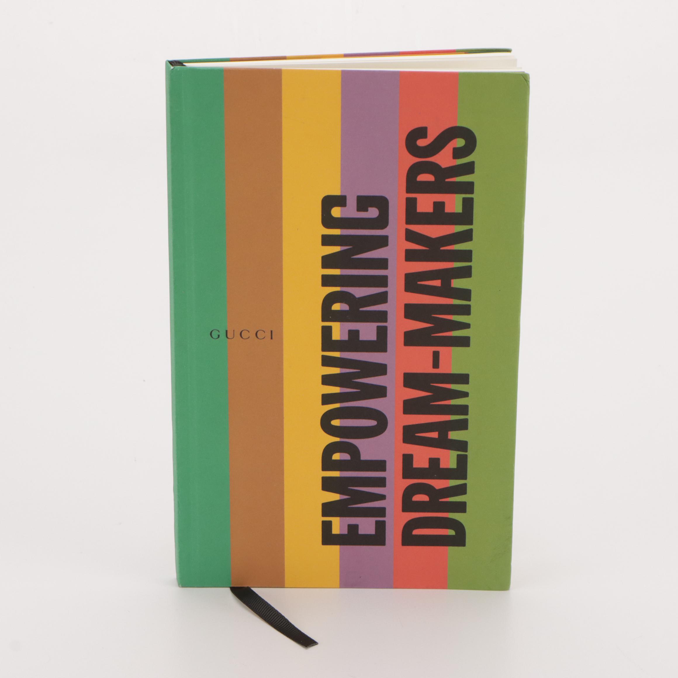 Gucci Bloom and "Empowering Dream-Makers" Notebooks with Pen and Lanyard