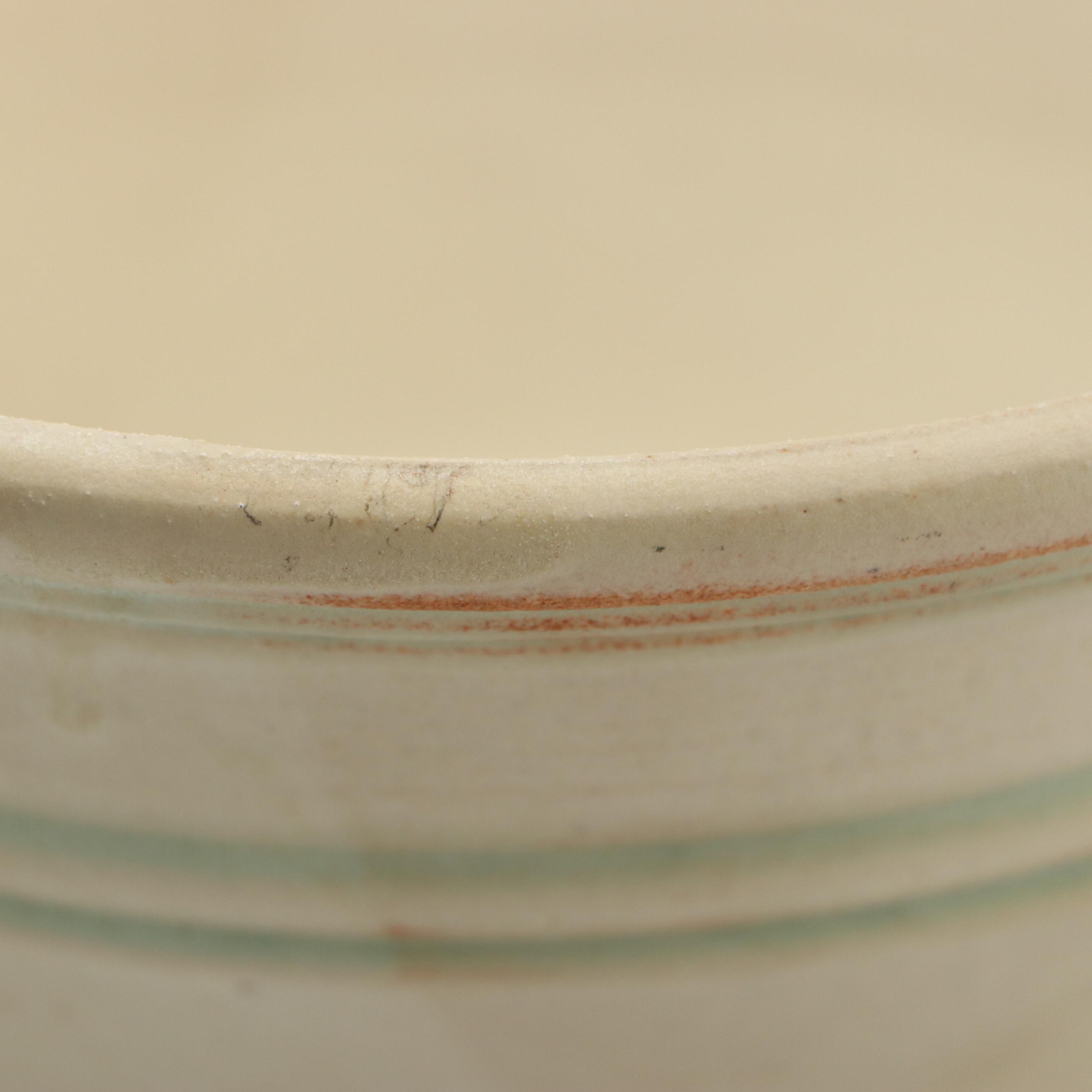 Artisan Signed Pottery Mixing and Serving Bowls