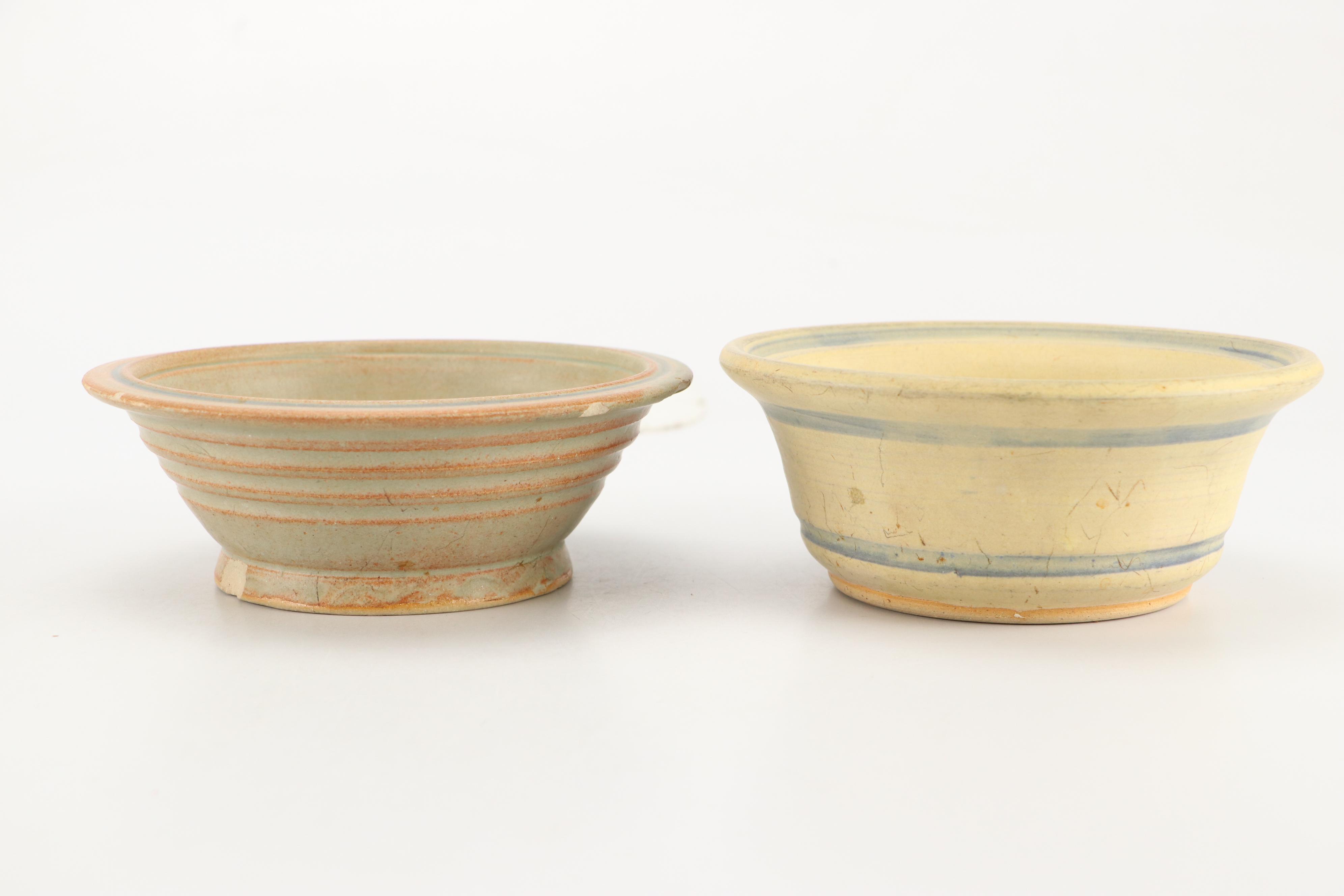 Artisan Signed Pottery Mixing and Serving Bowls