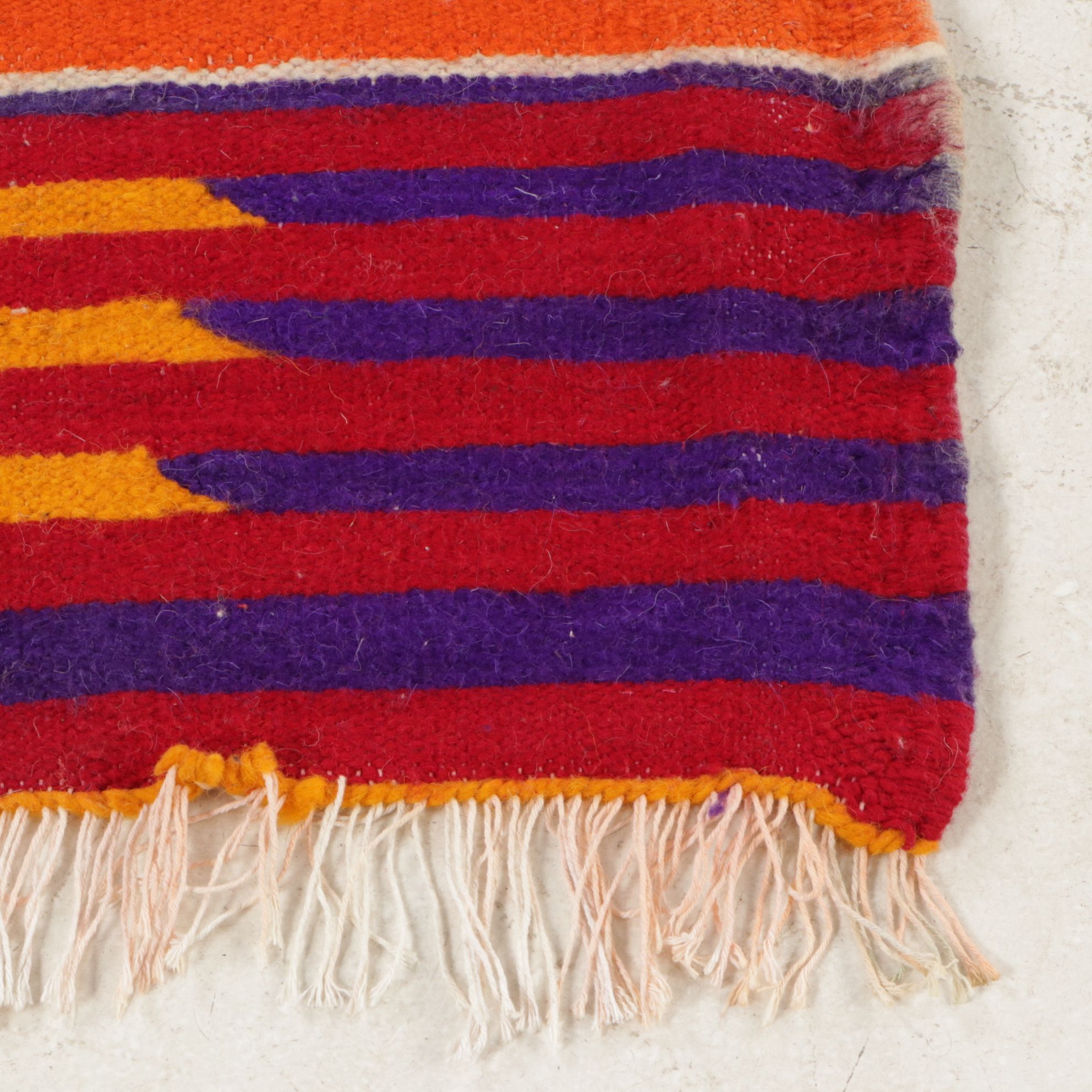 Three Handwoven Moroccan Kilim Accent Rugs