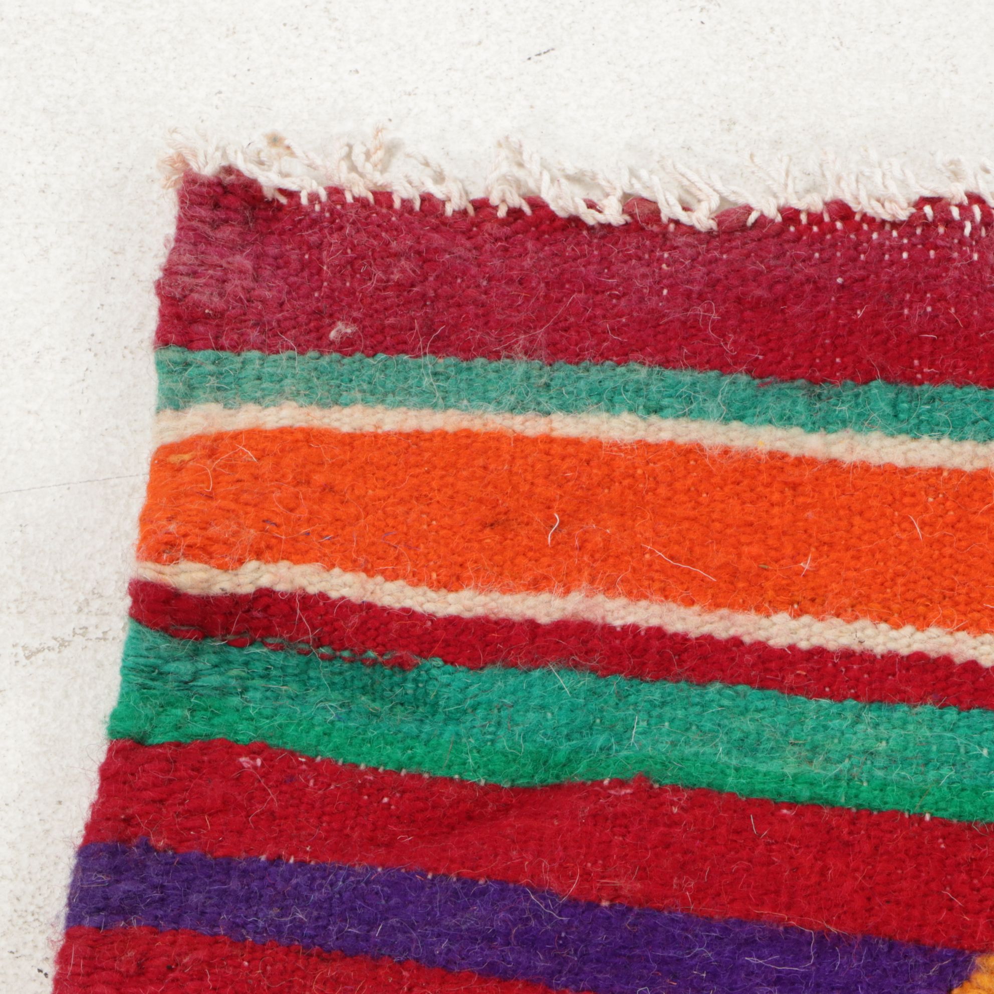 Three Handwoven Moroccan Kilim Accent Rugs