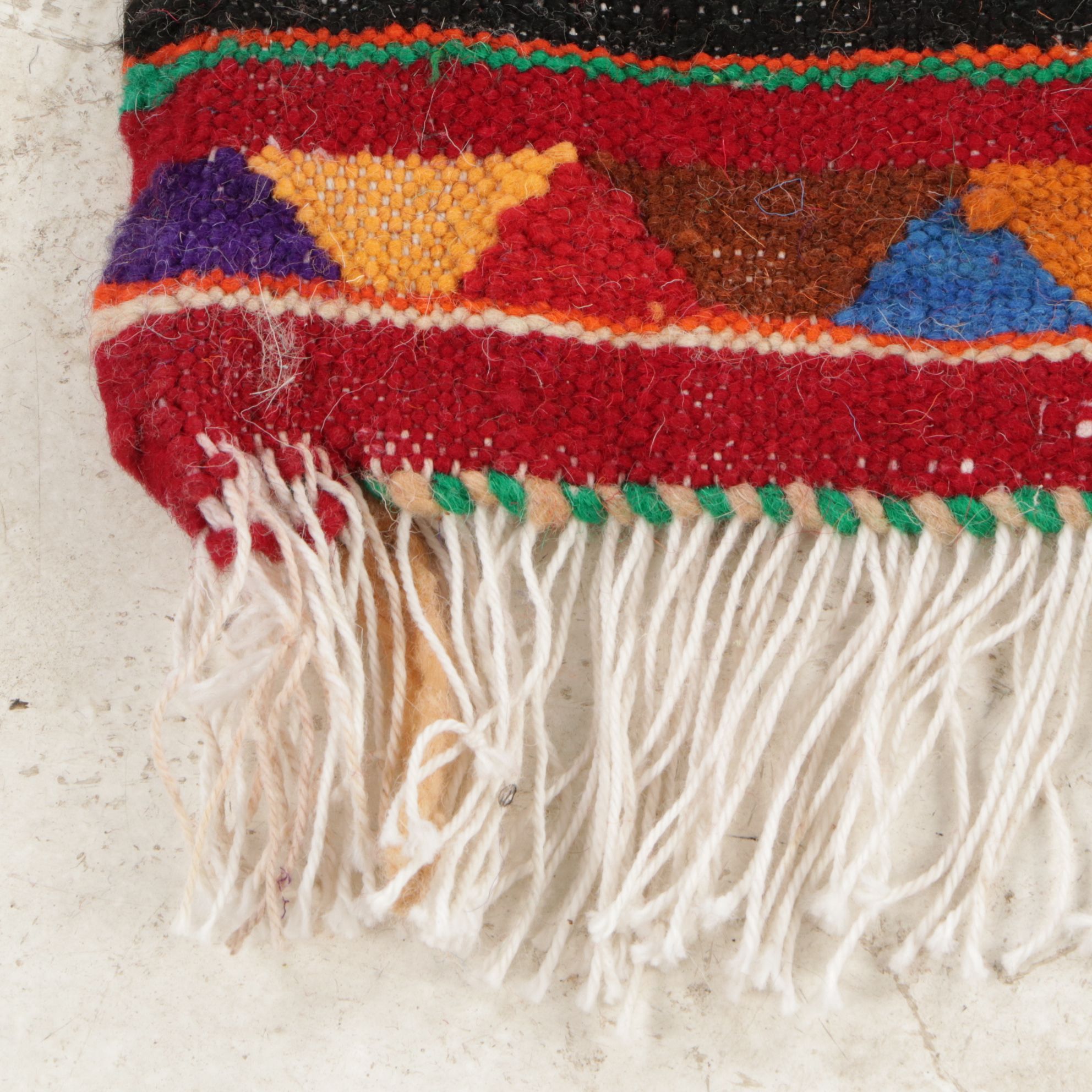 Three Handwoven Moroccan Kilim Accent Rugs