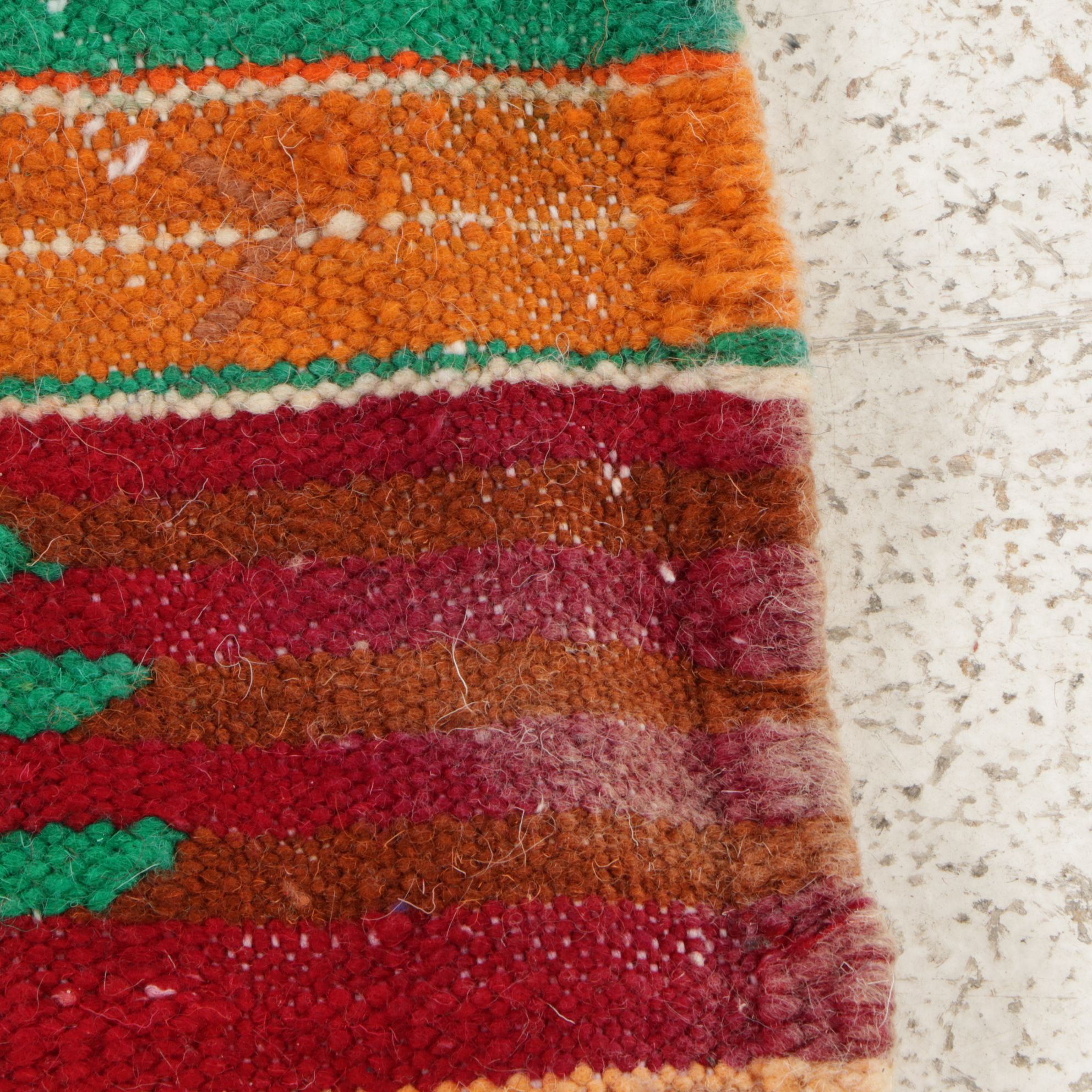 Three Handwoven Moroccan Kilim Accent Rugs