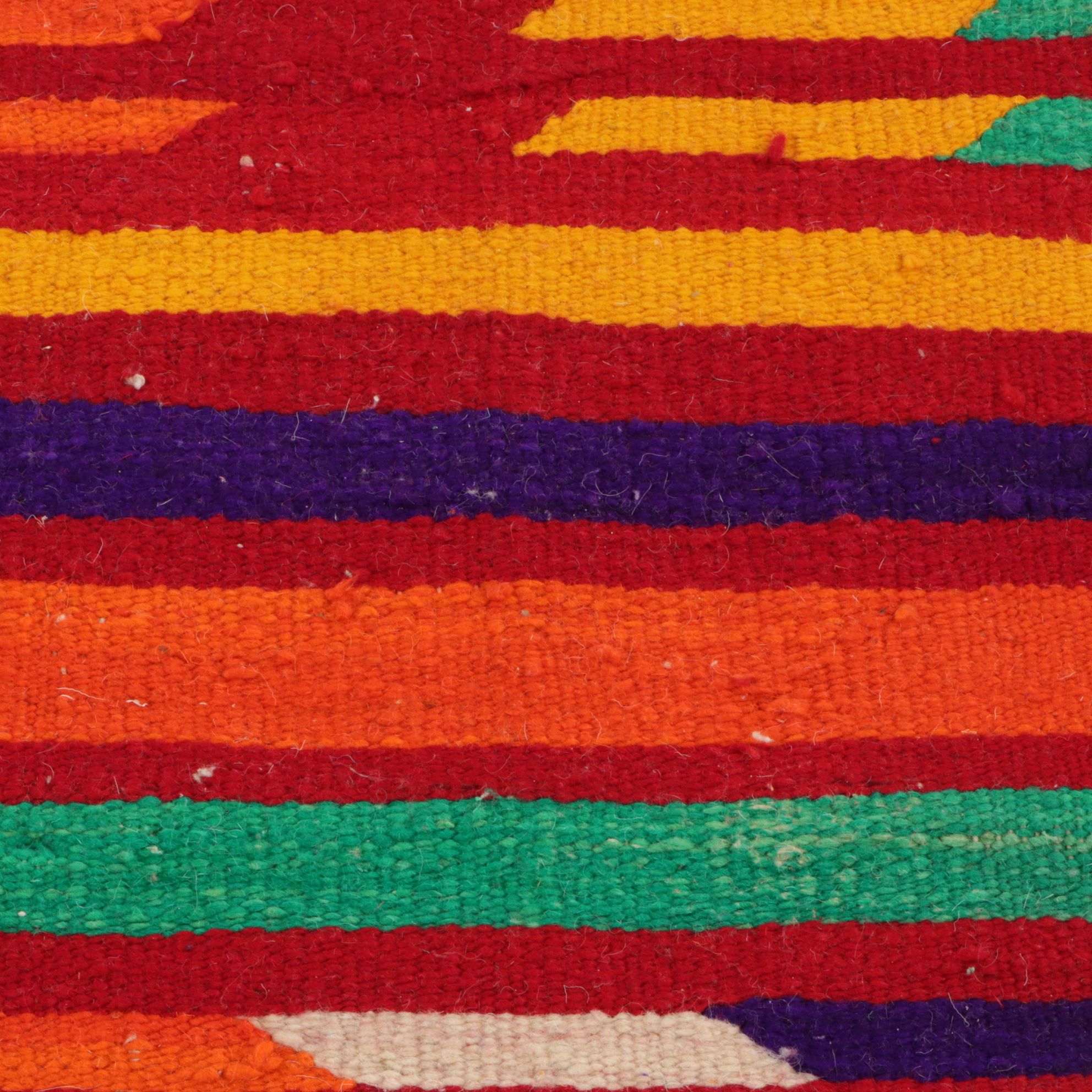 Three Handwoven Moroccan Kilim Accent Rugs