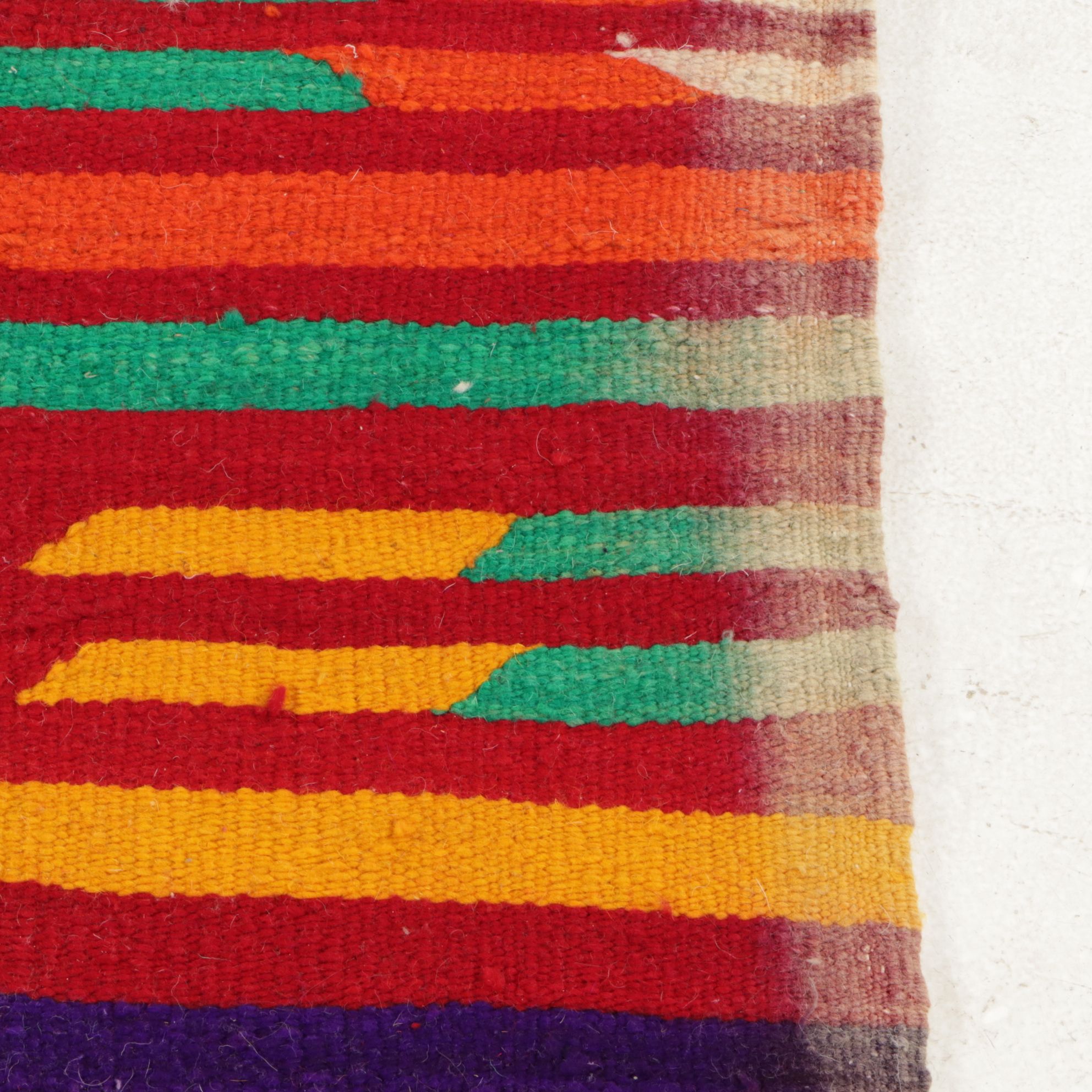Three Handwoven Moroccan Kilim Accent Rugs