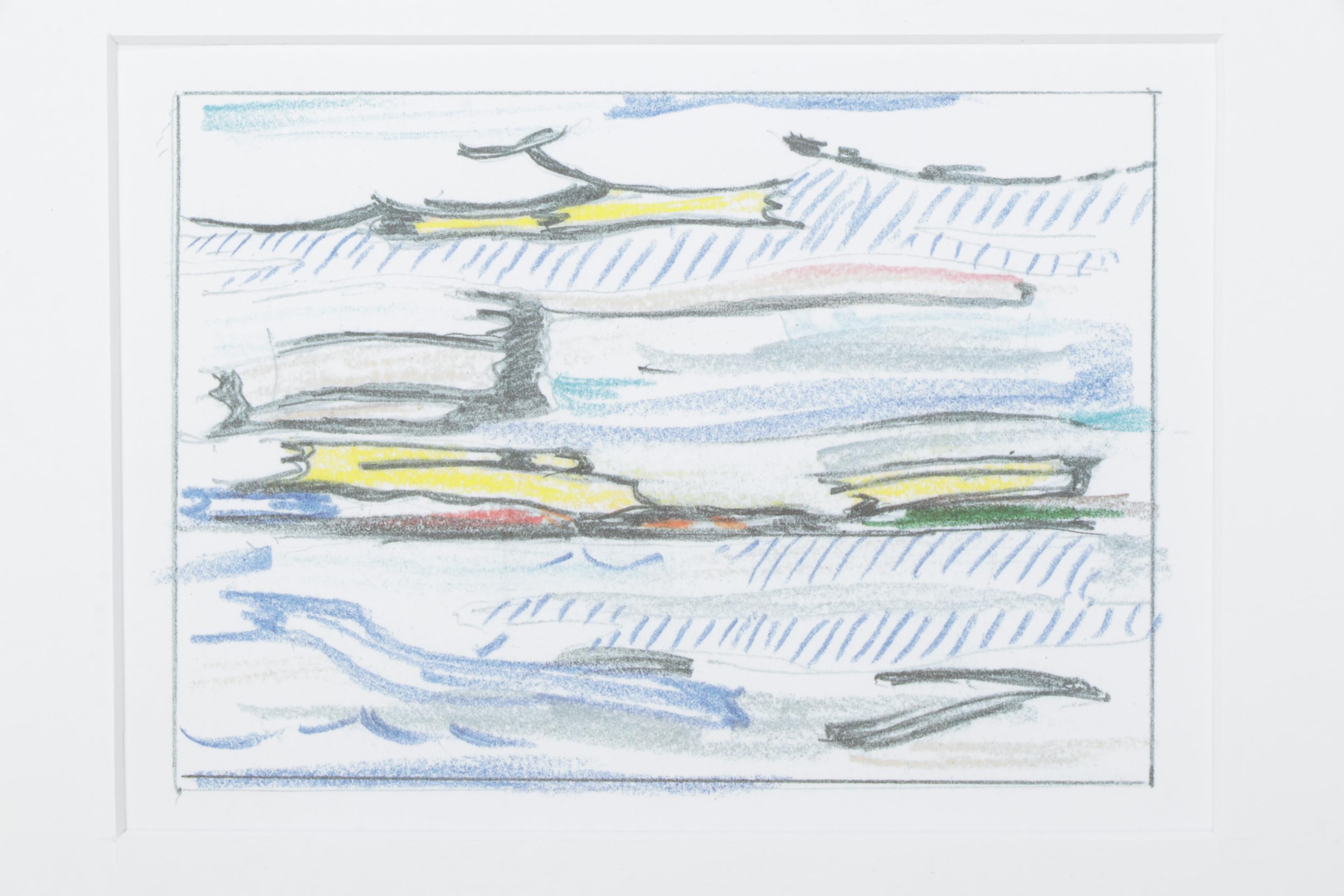 Offset Lithograph "Seascape" After Roy Lichtenstein, 1980s