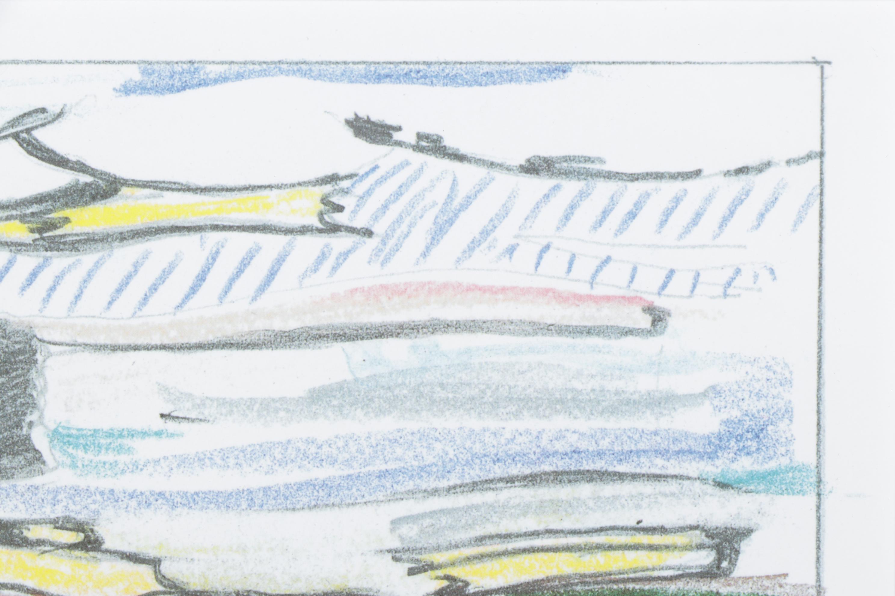 Offset Lithograph "Seascape" After Roy Lichtenstein, 1980s