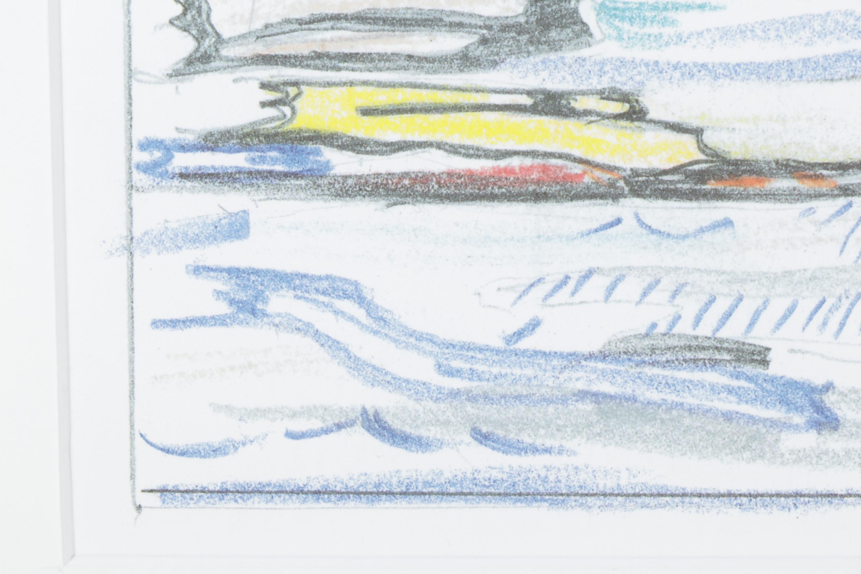 Offset Lithograph "Seascape" After Roy Lichtenstein, 1980s