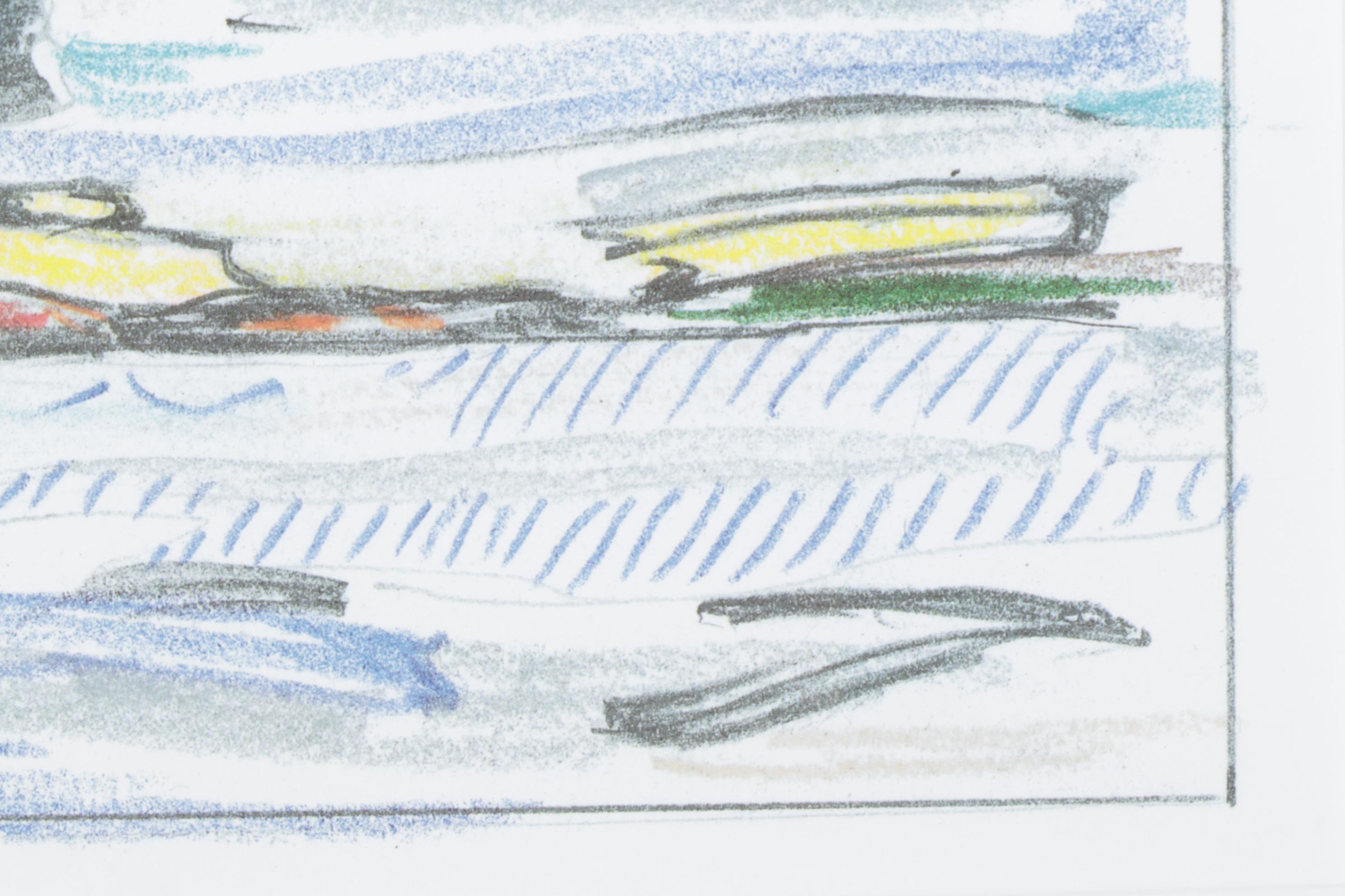 Offset Lithograph "Seascape" After Roy Lichtenstein, 1980s